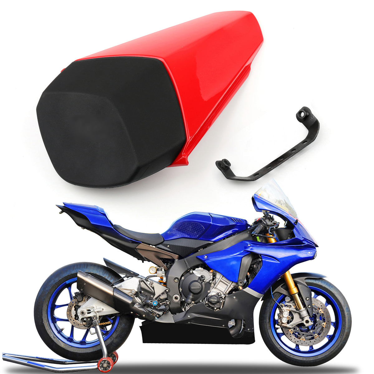 2015-2024 Yamaha YZF-R1 Housse de capot de siège arrière Rouge Générique