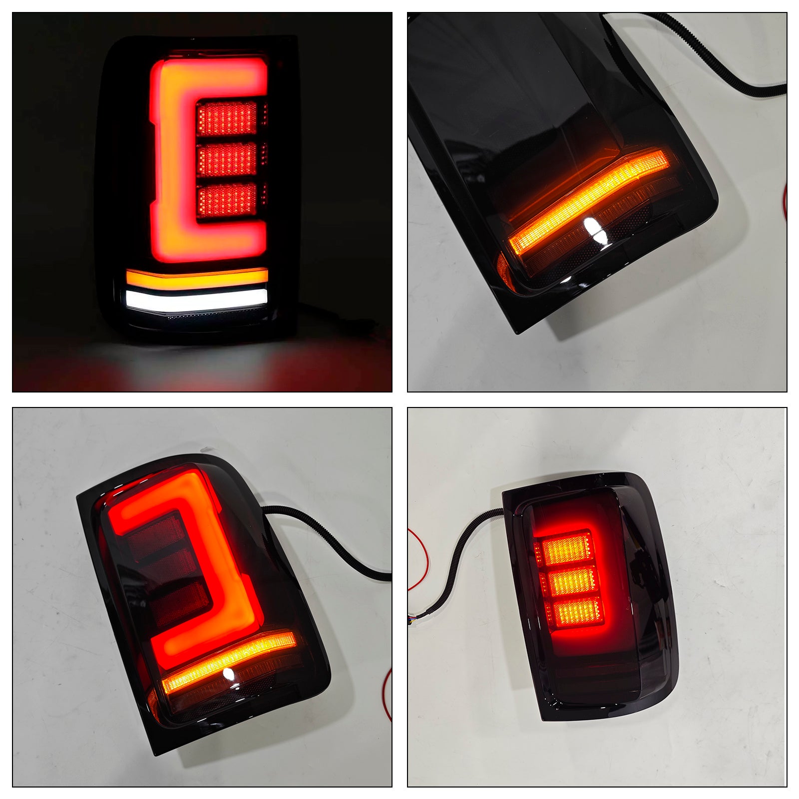 VW Amarok V6 2008-2019 Zadný pravý & Pár ľavých zadných LED svetiel dymových