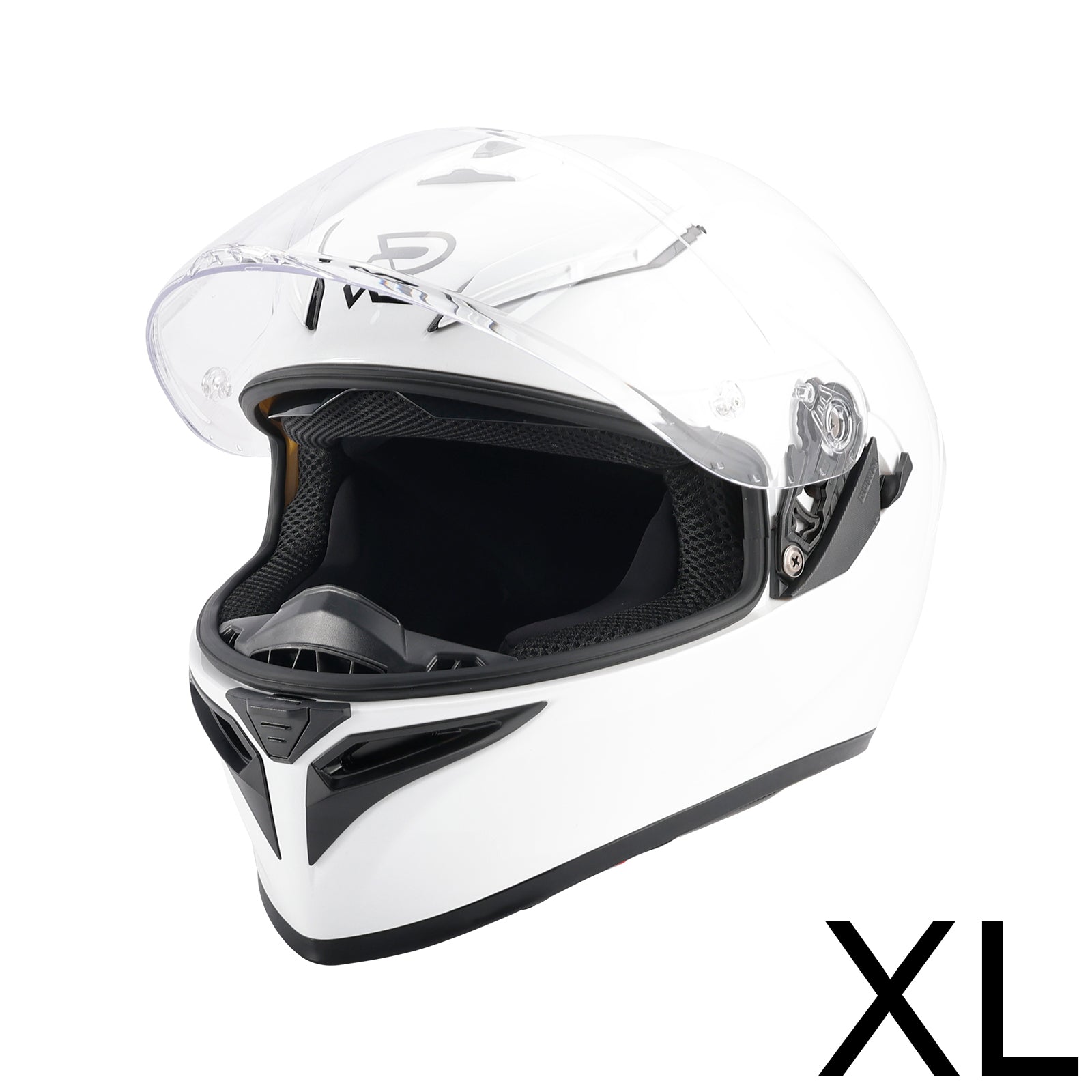 DOT Motorcycle Helmet Adult Street Full Face White