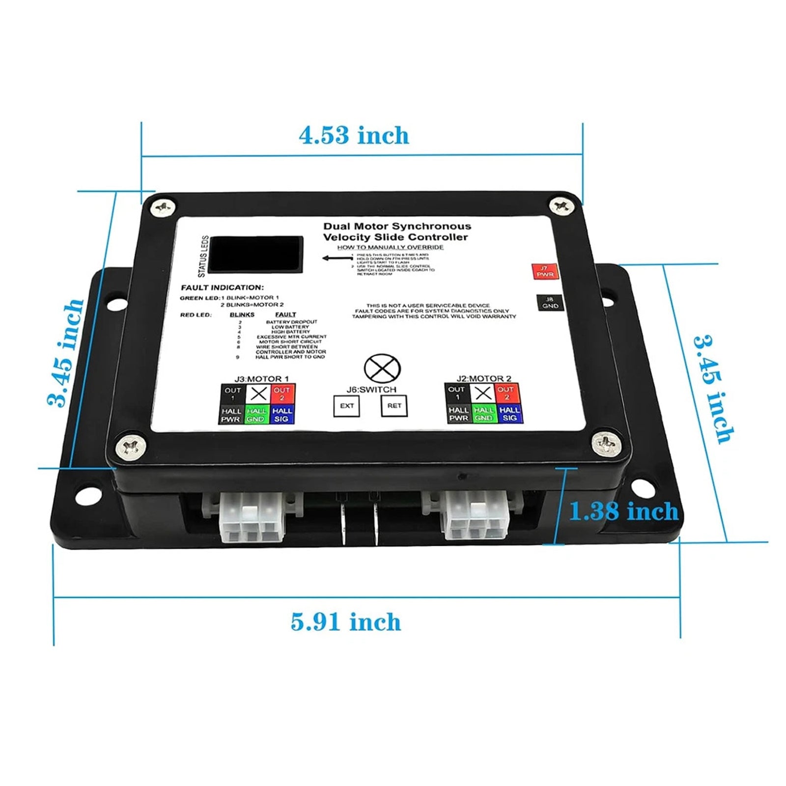 13398-D0 Dual Motor Synchronous Velocity Slide Controller For Lippert V-Sync II
