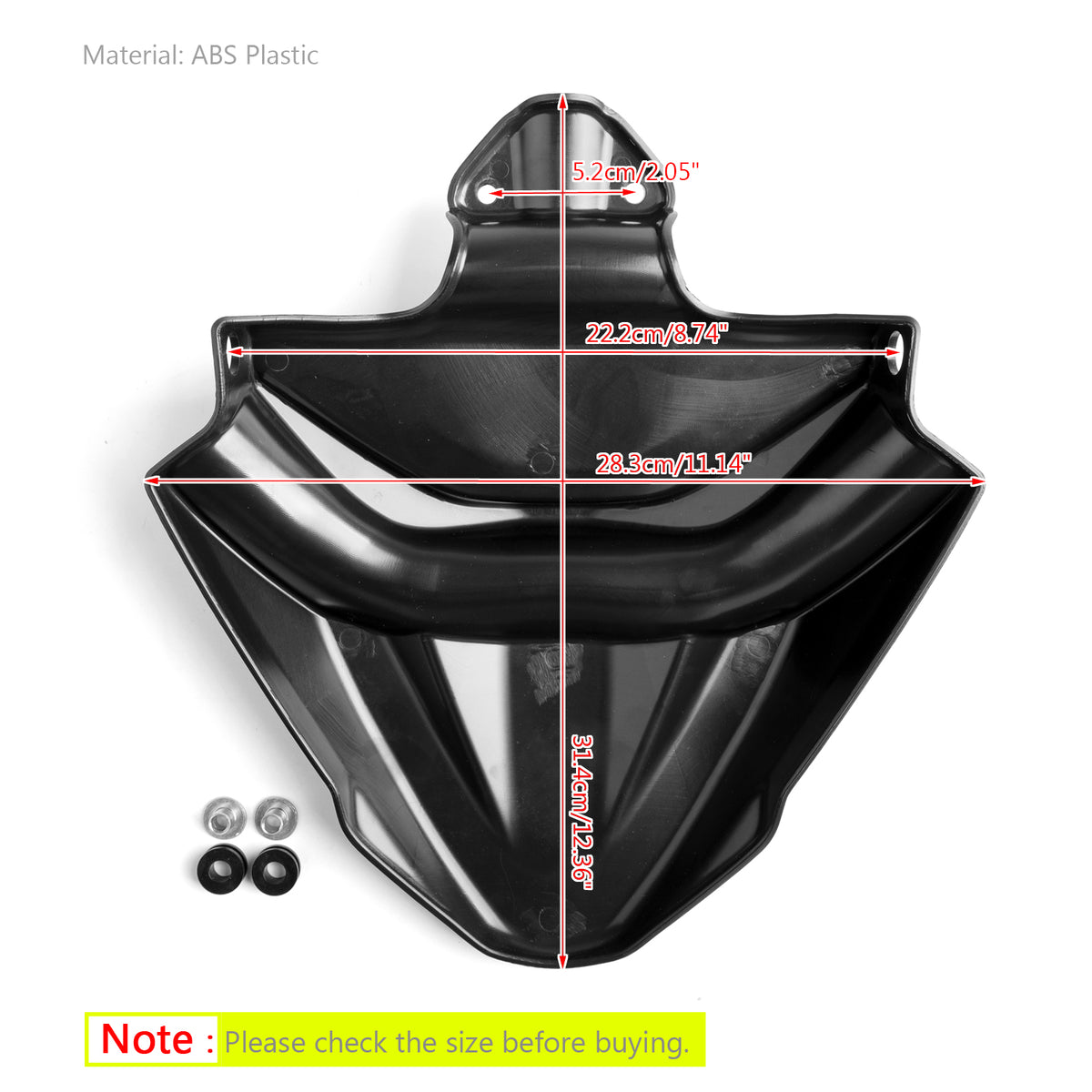 2016-2019 Honda CRF1000L Africa Twin Models High Front Fender Beak Extension No Bar Generic