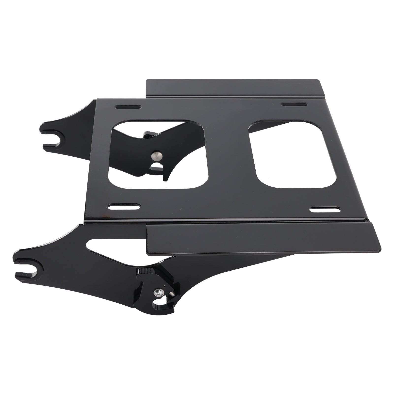 DETACHABLE 2-UP TOUR MOUNTING PACK RACK BLACK FOR TOURING FLHR FLHX FLTRX 09-25