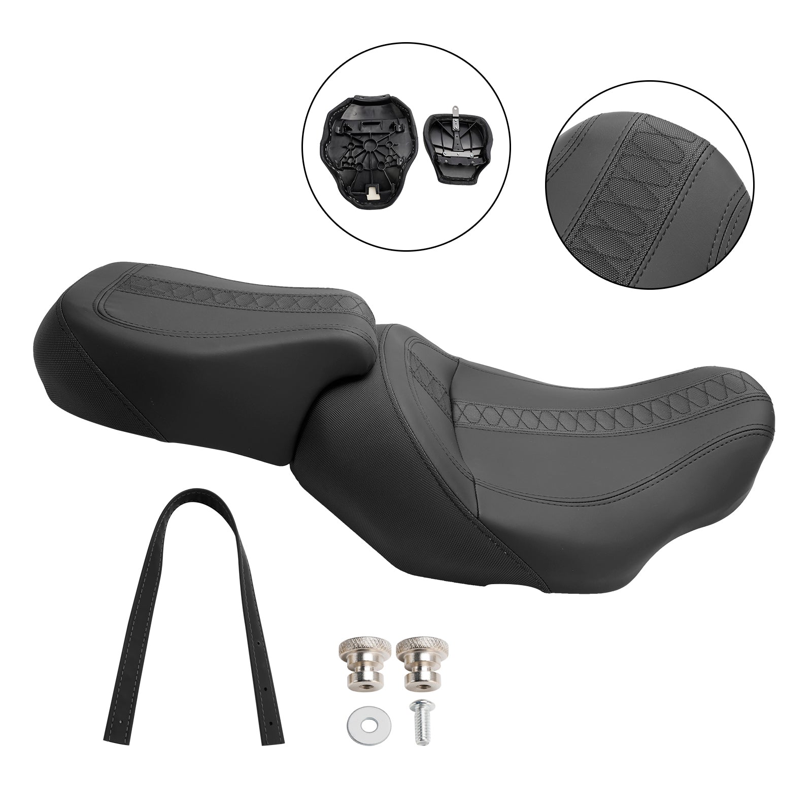 2023-2024 Touring CVO Glide Rider Passenger Seat Frab Cushion Fram