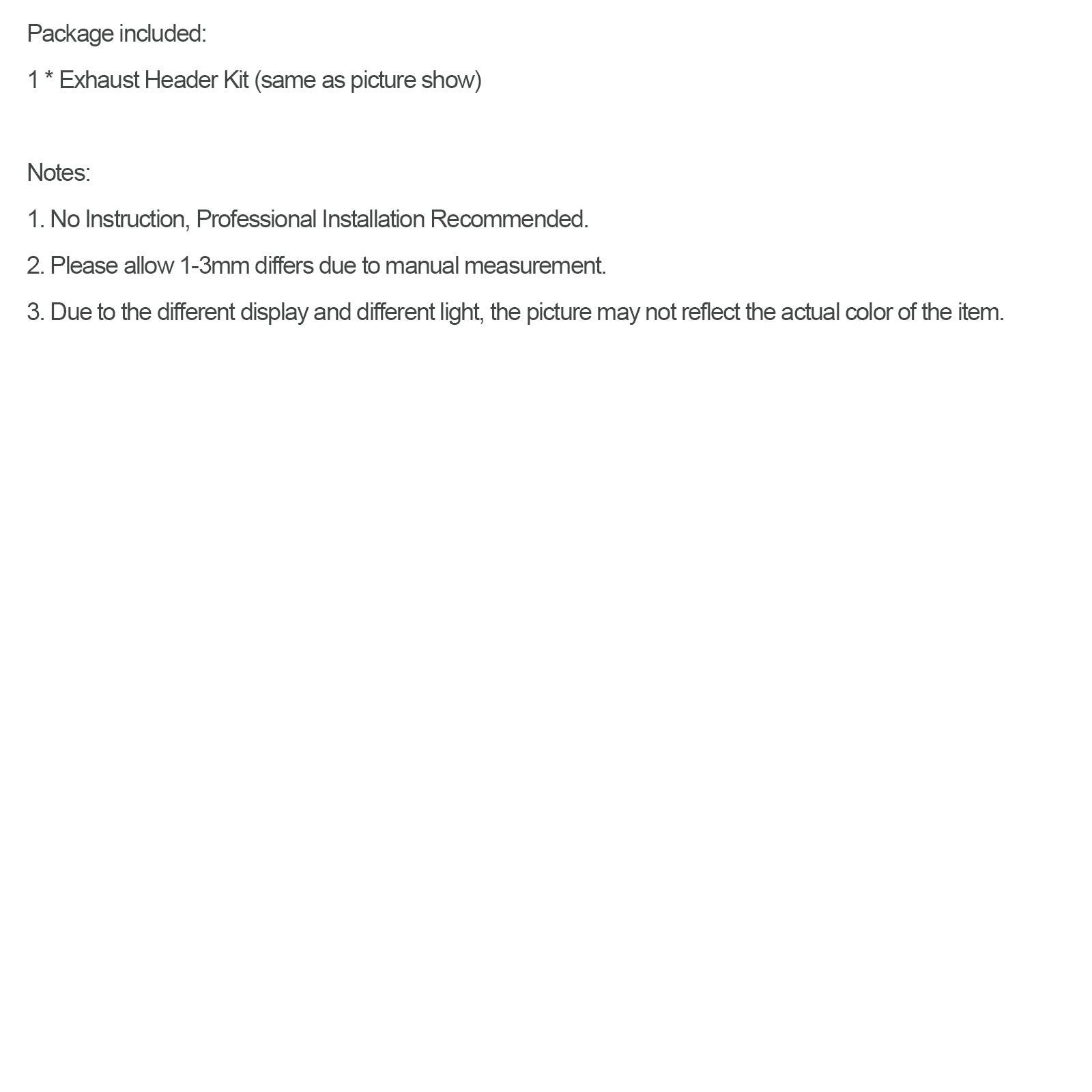 Cabezal de colector de acero inoxidable compatible con Toyota Tacoma 2.4L 2.7L L4 1995-2001