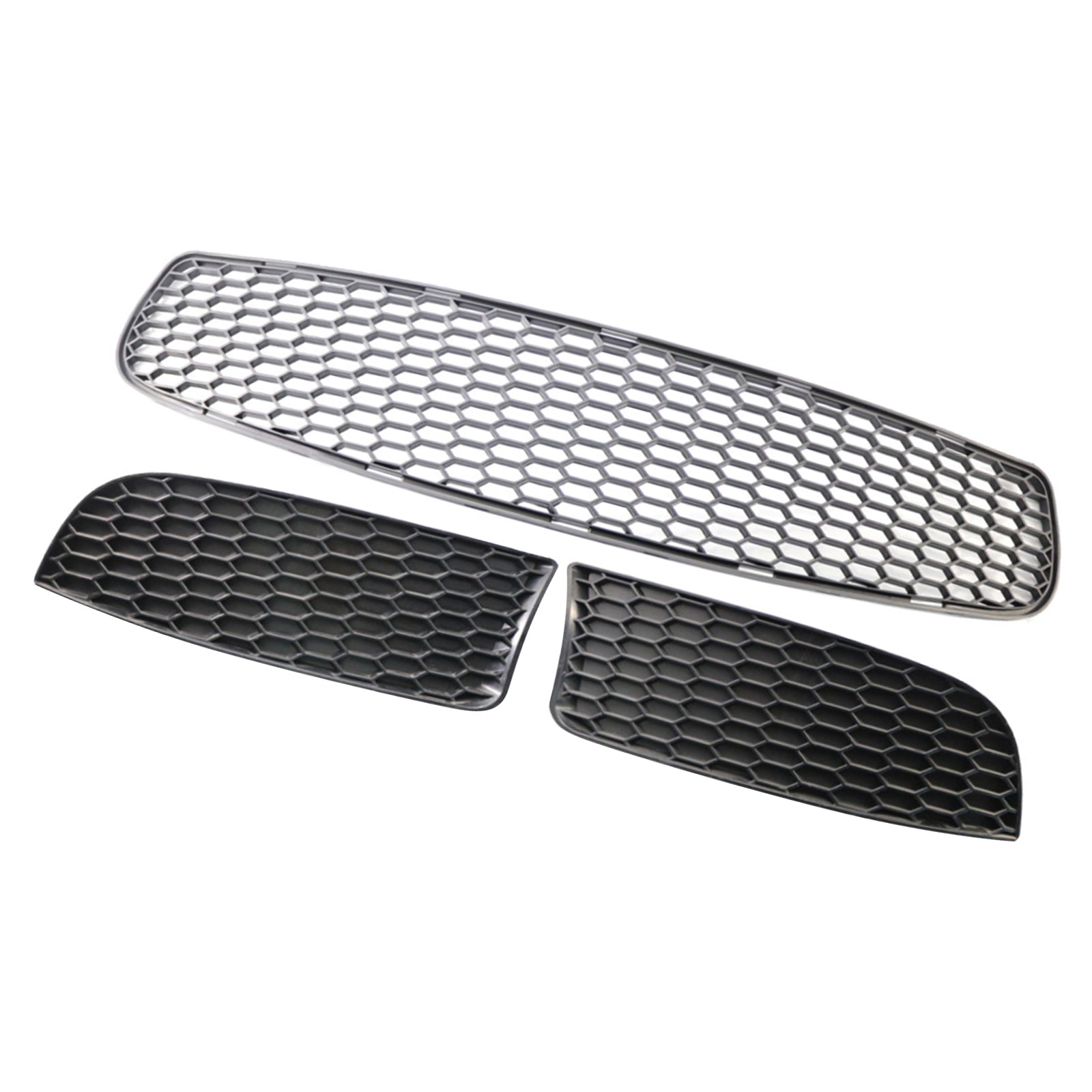 Front Bumper Lower Grille Set For BMW 3 Series E90 E92 E93 M3 Style 2009-2011
