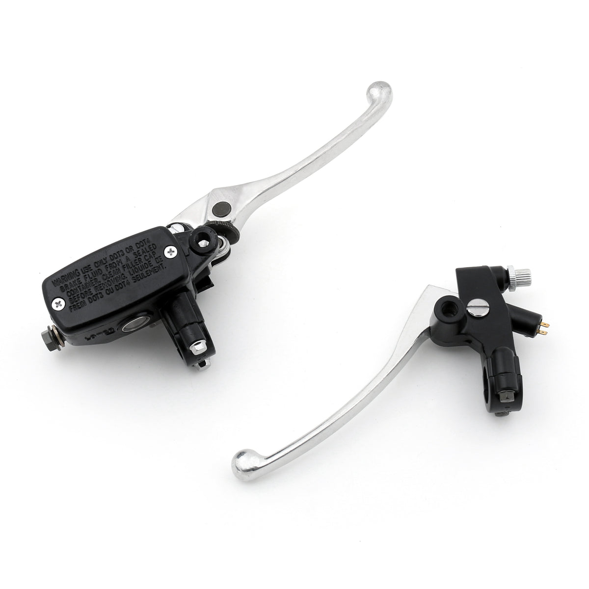 2000-2001 Honda CB1100SF X11 7/8" Handlebar Chrome Hand Control Reservoir Brake Clutch Levers Motorcycle Bike Chrome Generic