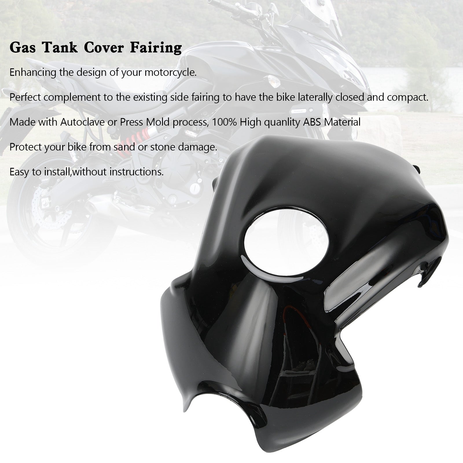 Gas Tank Cover Guard Fairing Protector For Kawasaki Versys 650 2015-2021