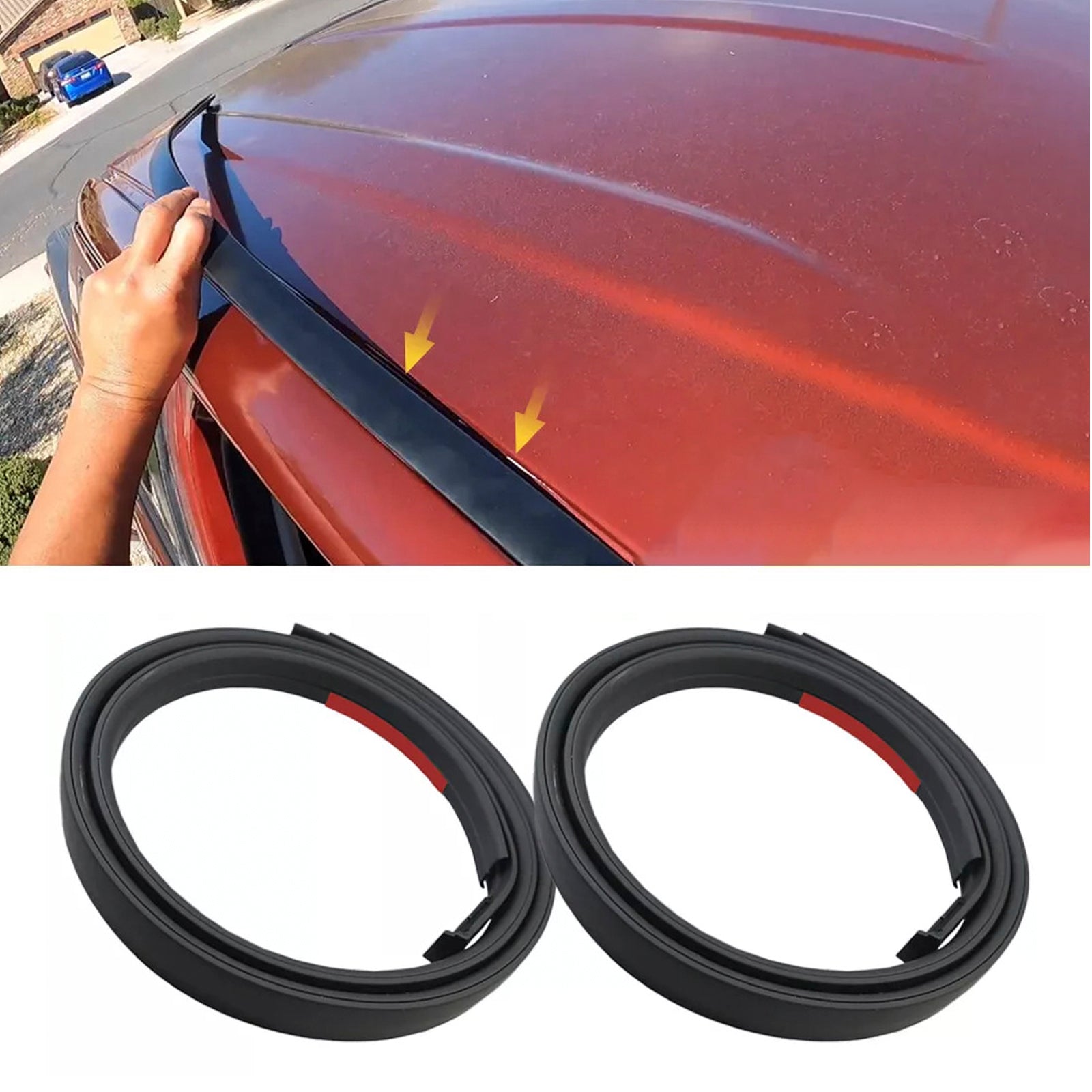 2007-2020 Toyota Tundra DUBBELHIT 2-DELARS TAKDROPPLIST VÄNSTER & Höger sida gummi