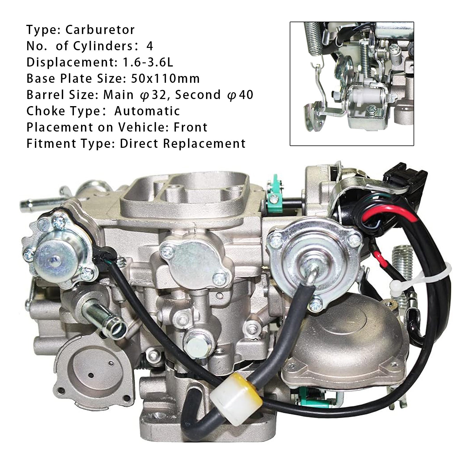 1992-2000 Toyota 3Y Liteace Automatic Carburetor 21100-73430