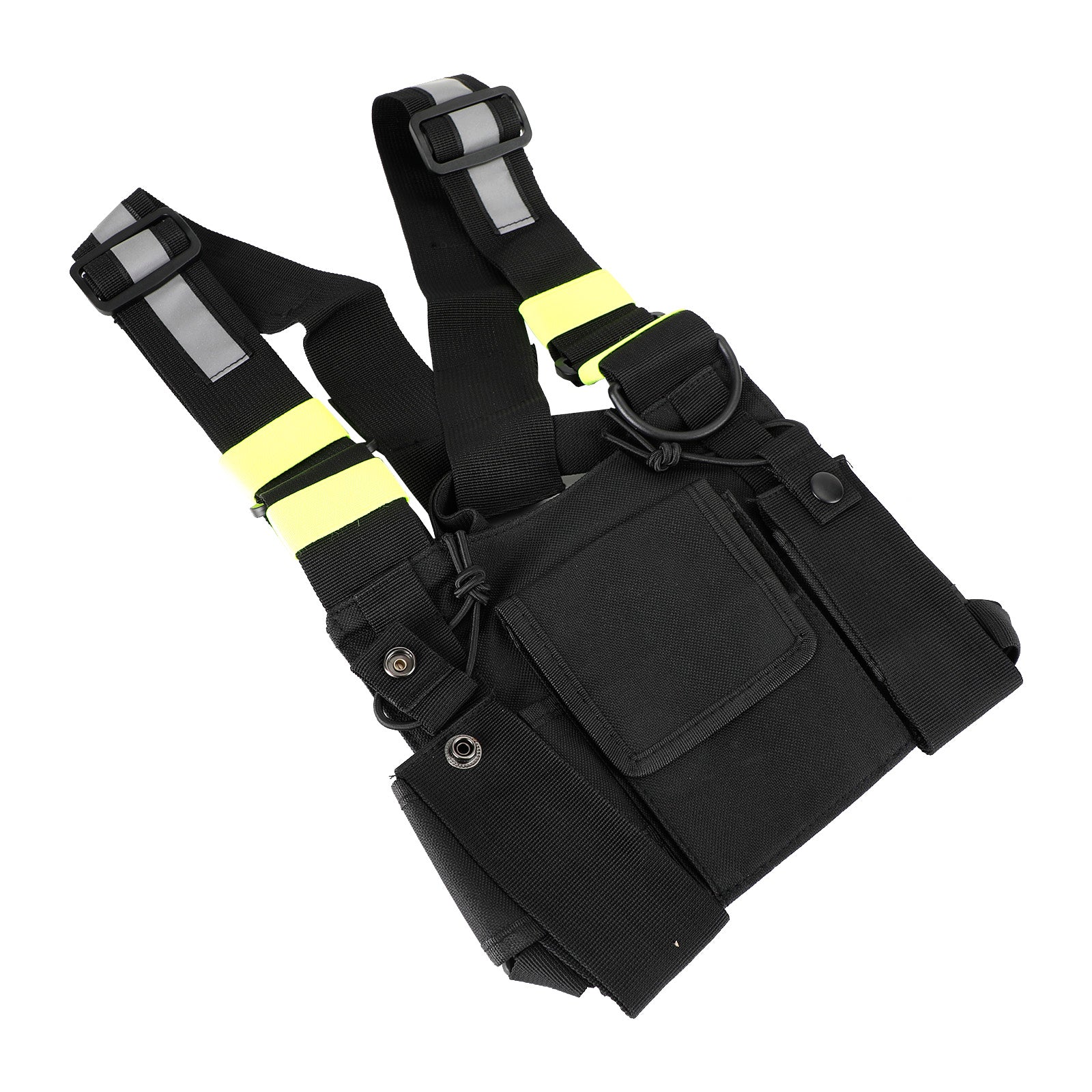 Nouveau Sac de harnais de poitrine tactique pour les opérations sur le terrain Radio Fluorescent