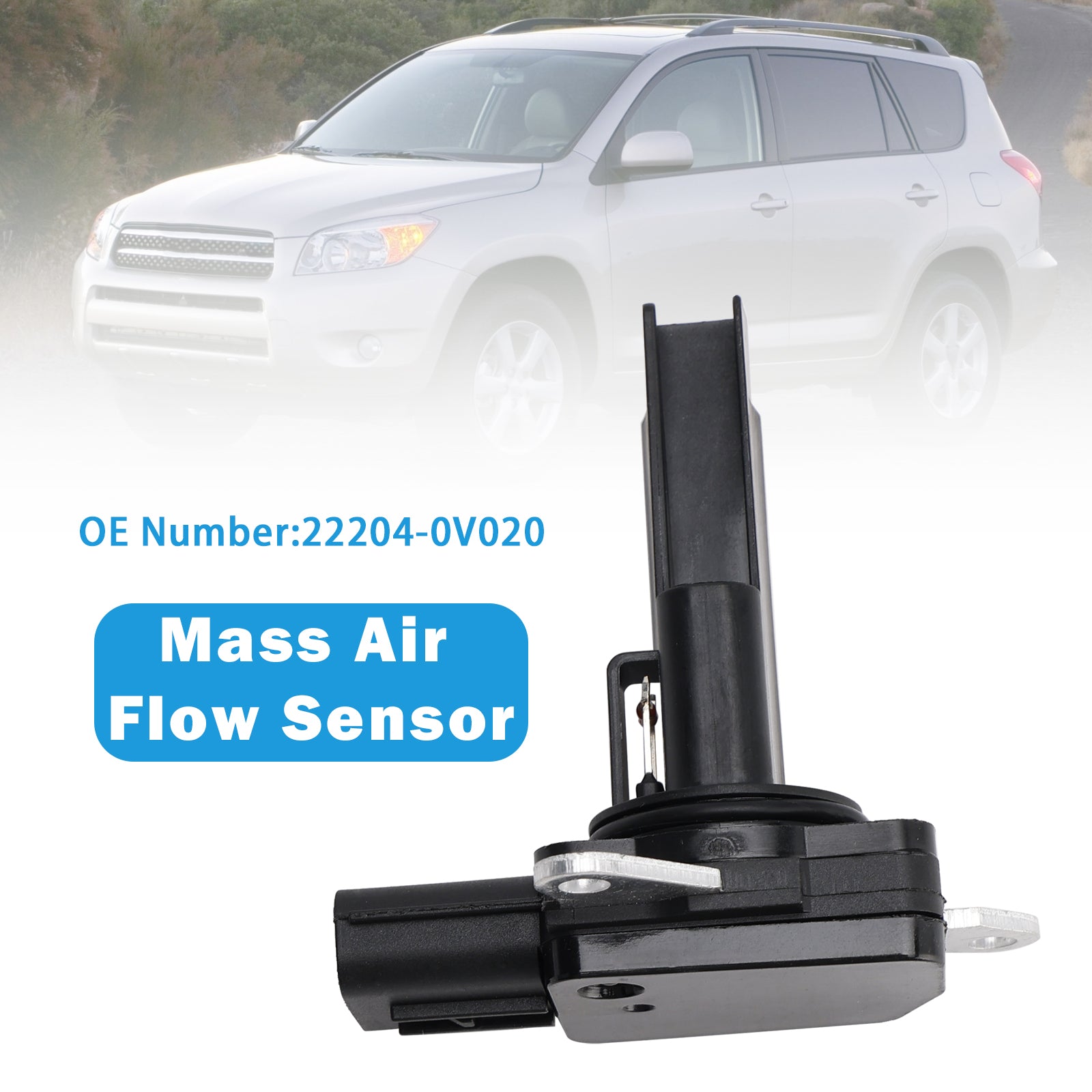 Mass Air Flow Meter MAF Sensor 22204-0V020 For Toyota Camry RAV4 Lexus 2.4L 2.5L
