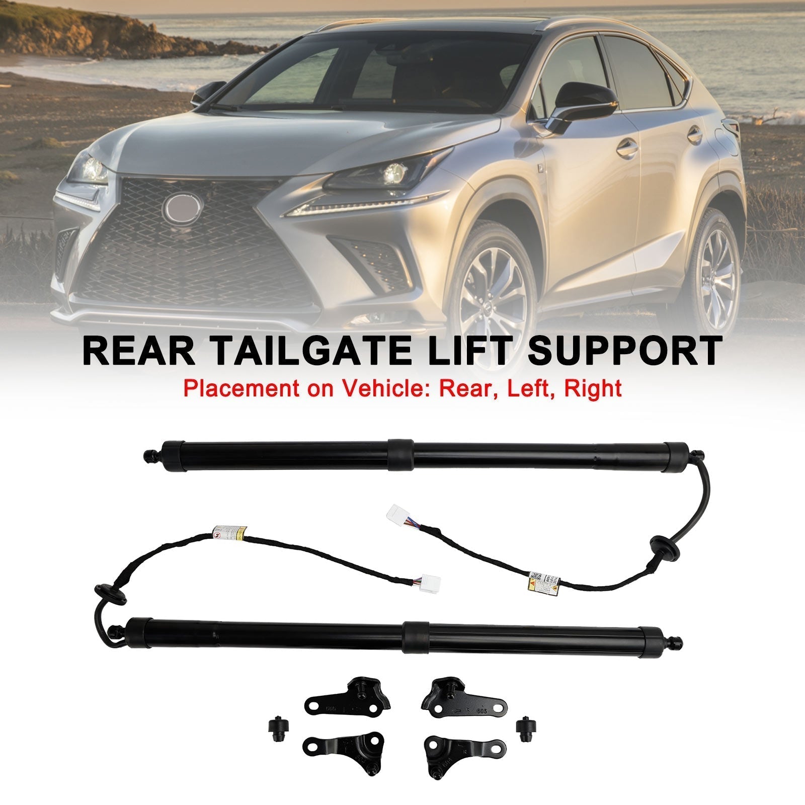 2015-2017 Lexus NX 300h Premium 2PCS Rear Electric Tailgate Struts 6892079016 6891079016