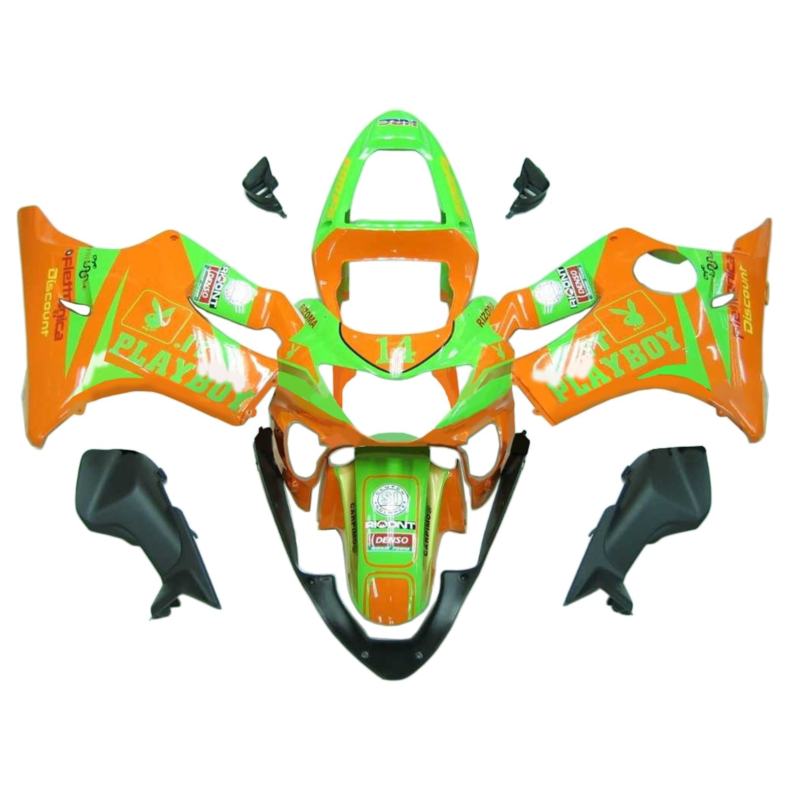 2001-2003 Honda CBR600 F4I Kit de camerage d'injection de carrosserie en plastique ABS # 119