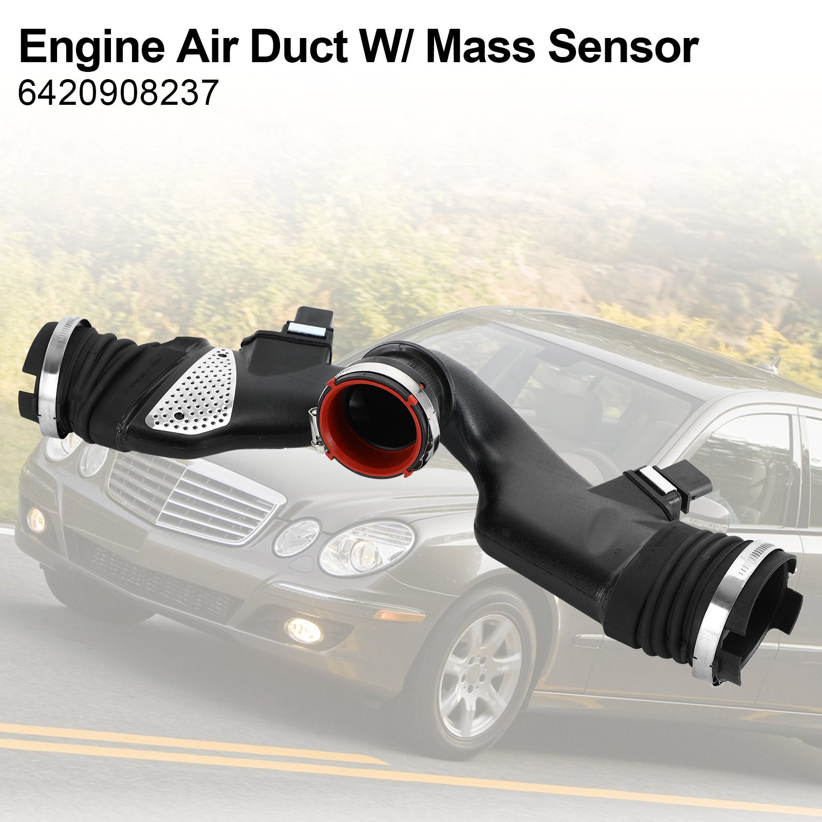 2010-2011 Mercedes-Benz ML-Class W164 ML350 Bluetec 4M Engine Air Duct W/ Mass Sensor 6420908237