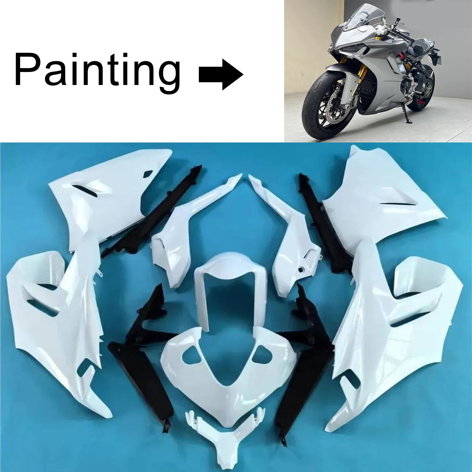 2021-2024 Ducati Supersport 950 950S Injection Fairing Kit Bodywork