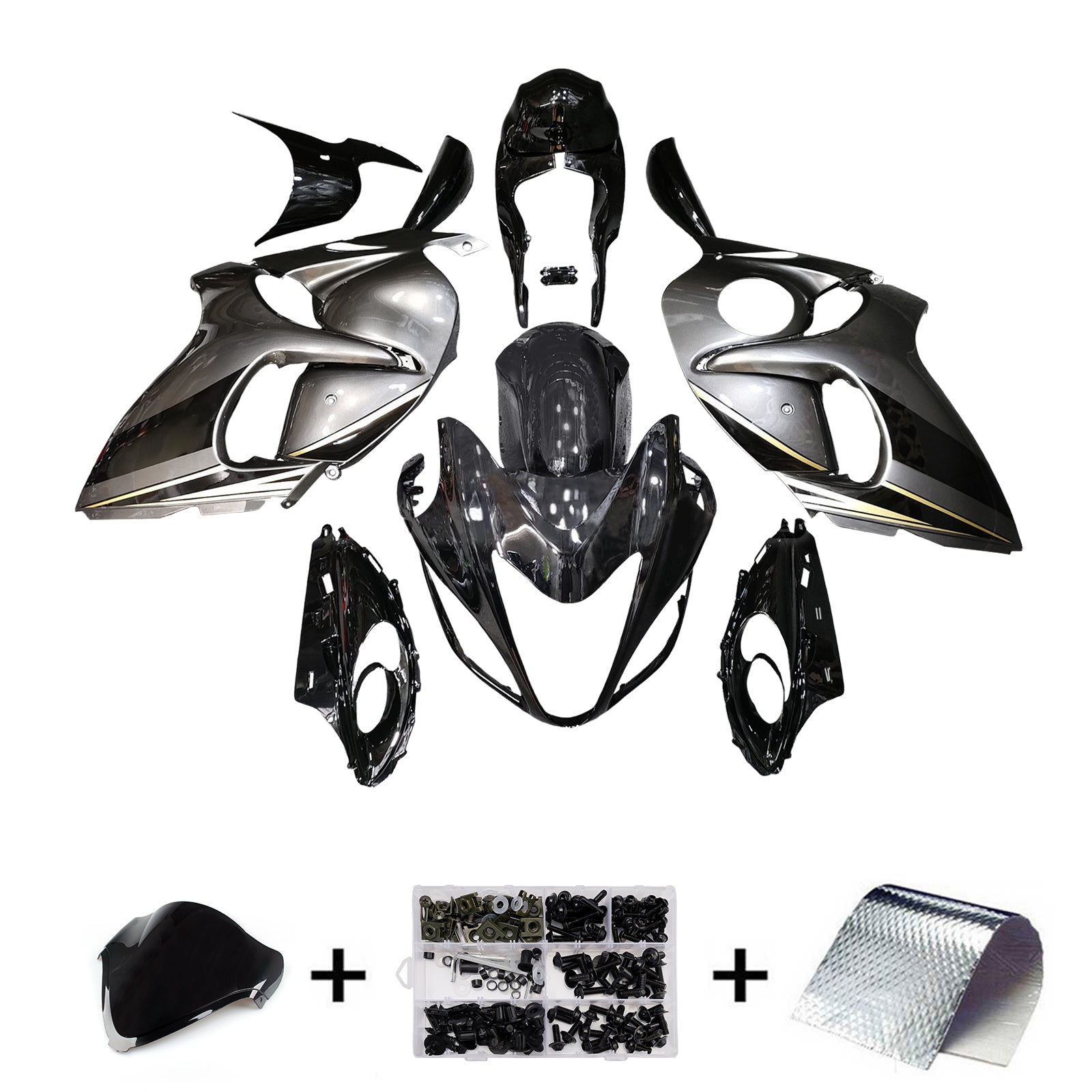 Kit de carenagem injeção Absos de plástico para Suzuki Hayabusa GSX1300R 2008-2020