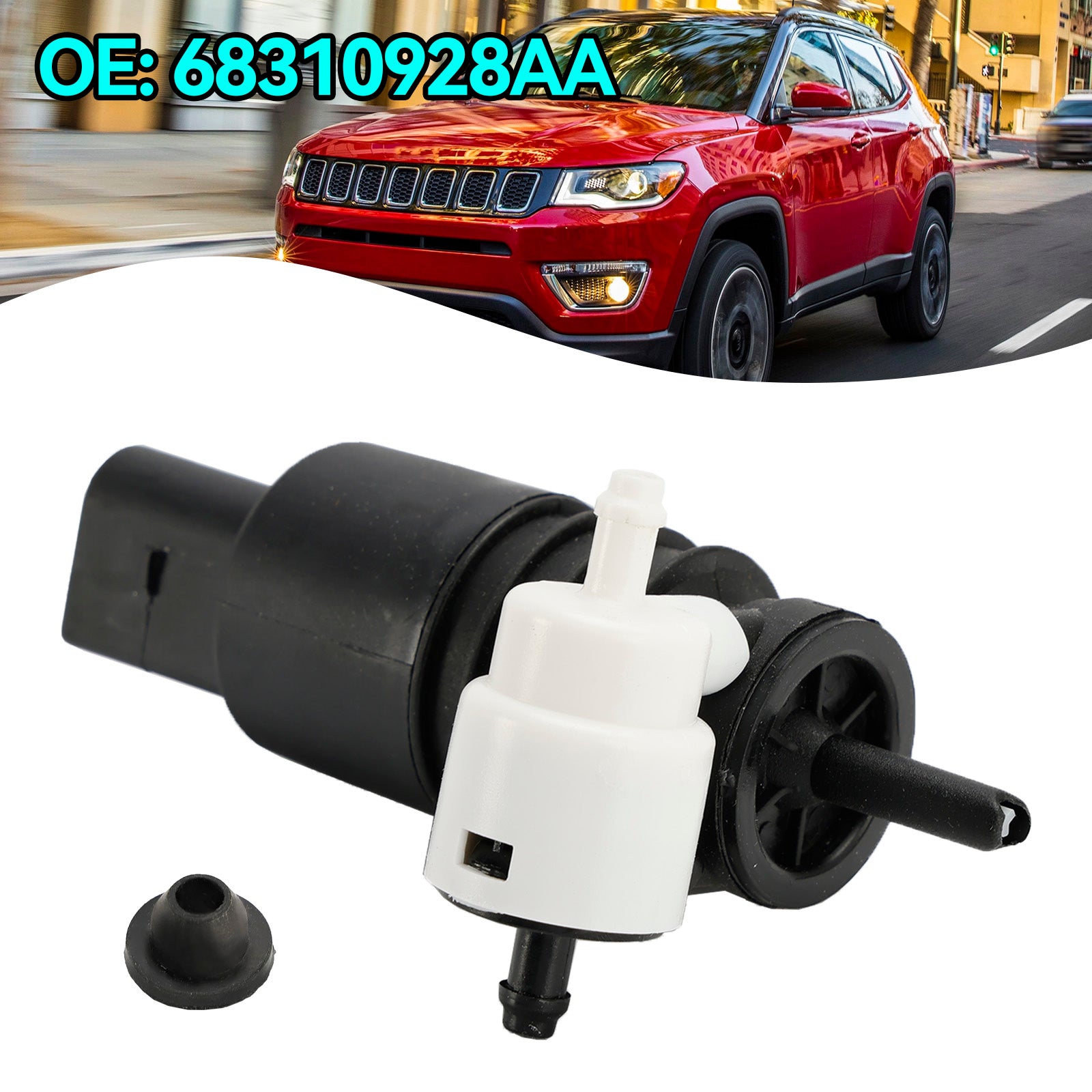 Pompe de pare-brise de lave-glace avant Jeep Compass / Cherokee 2017-2022 68310928AA