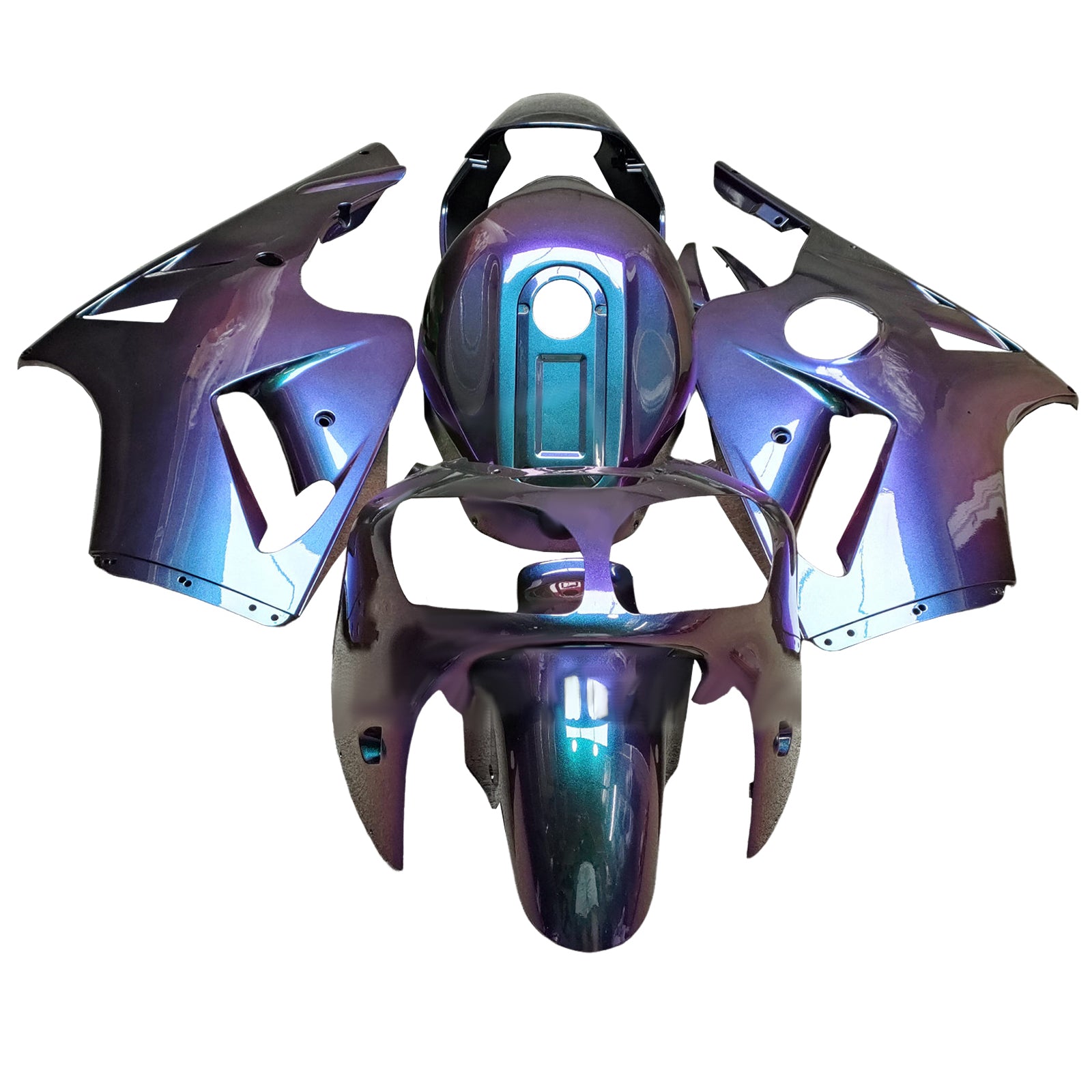 Injectiekuipkit Carrosserie Kunststof ABS geschikt voor Kawasaki ZX12R 2000-2001