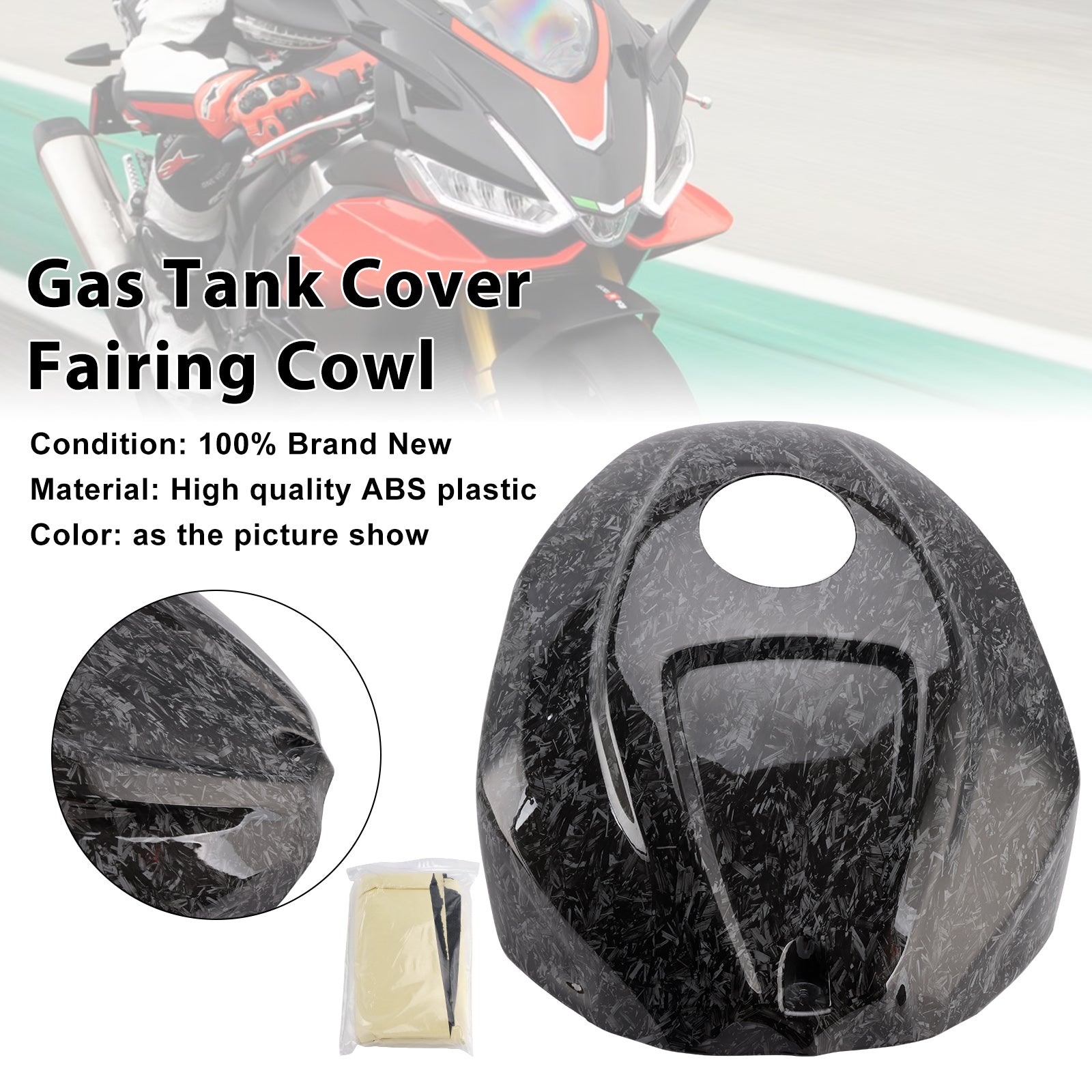 Capot de carénage de garniture de couvercle de réservoir d'essence Aprilia RSV4 2021-2024