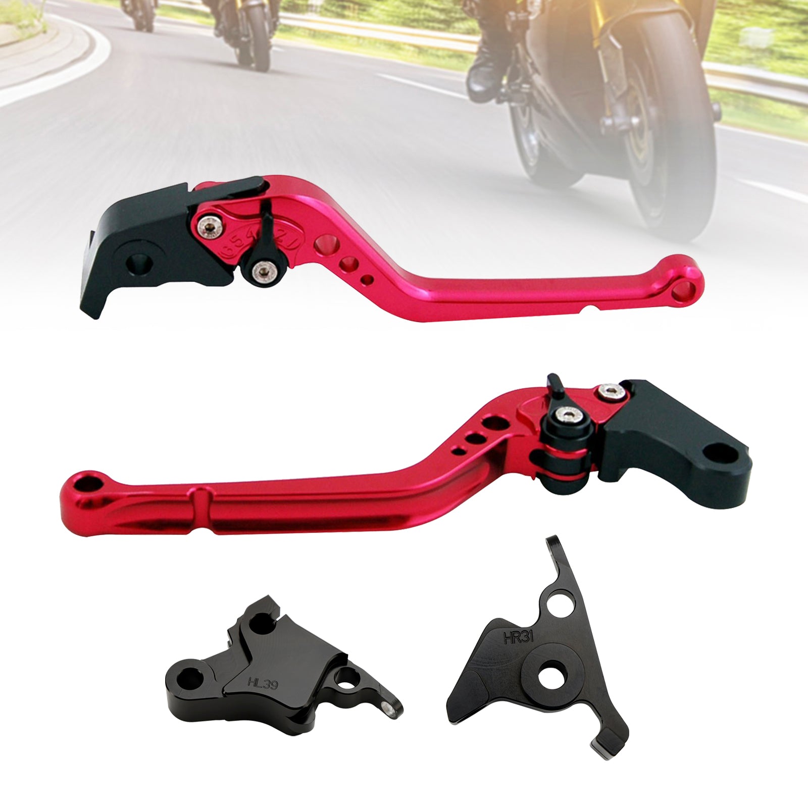 Palanca de freno de embrague larga apta para CFMOTO 450SS 450SR 21-23 450NK 23-24