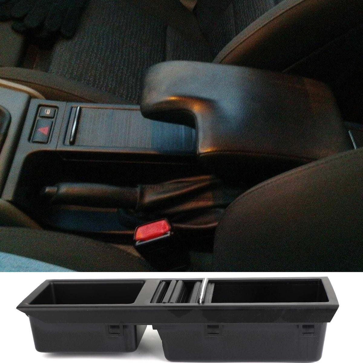 1998-2007 BMW 3 Series E46 Black Front Center Console Storage Cup Holder Generic