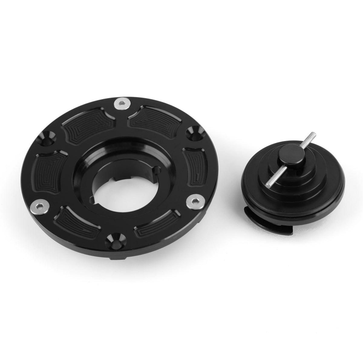 2008-2014 Kawasaki EX250 Ninja 250R CNC Keyless Fuel Gas Cap Black Generic