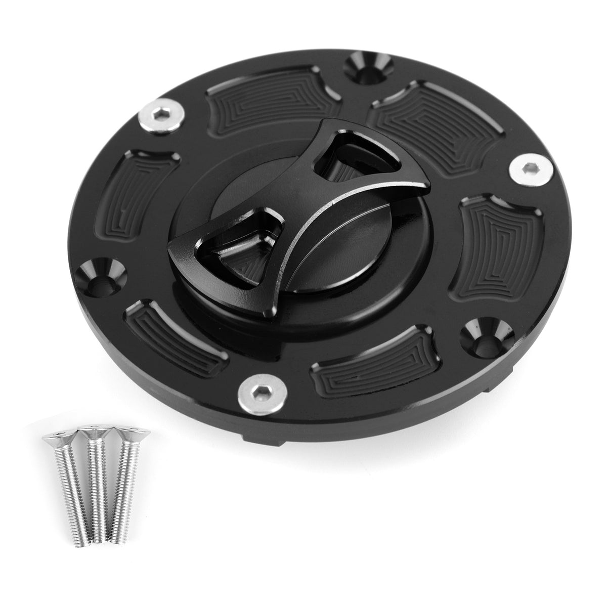2013-2016 Kawasaki ER300 CNC Keyless Fuel Gas Cap Black Generic