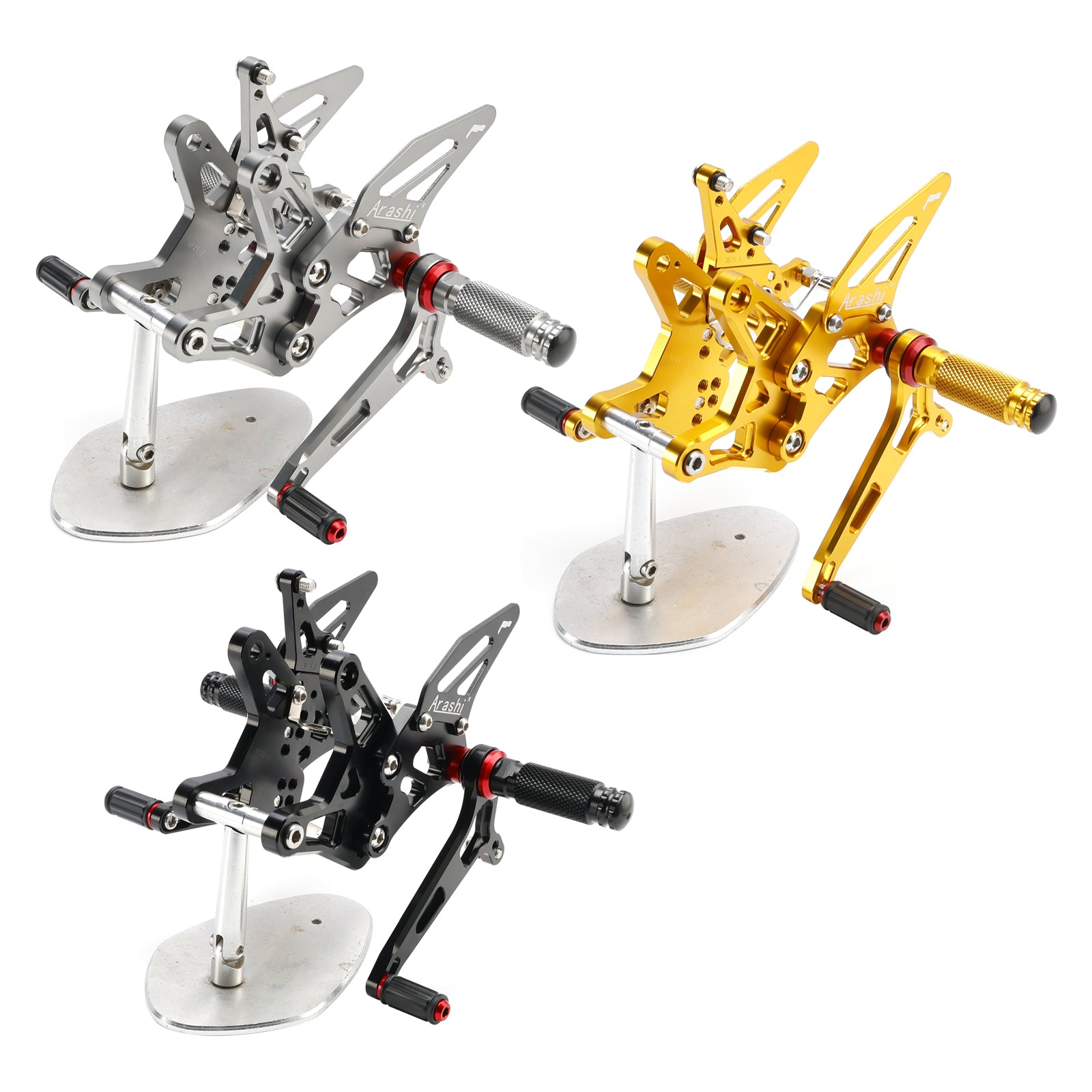Repose-pieds arrière en aluminium CNC Kawasaki Ninja ZX6R ZX636 2021-2024