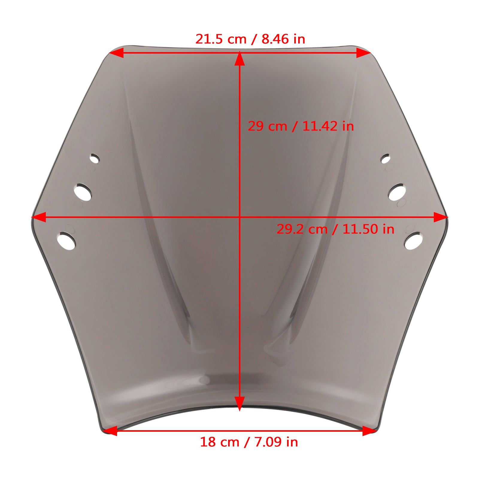 Moto avec guidon 22mm / 7/8 "pare-brise pare-brise universel