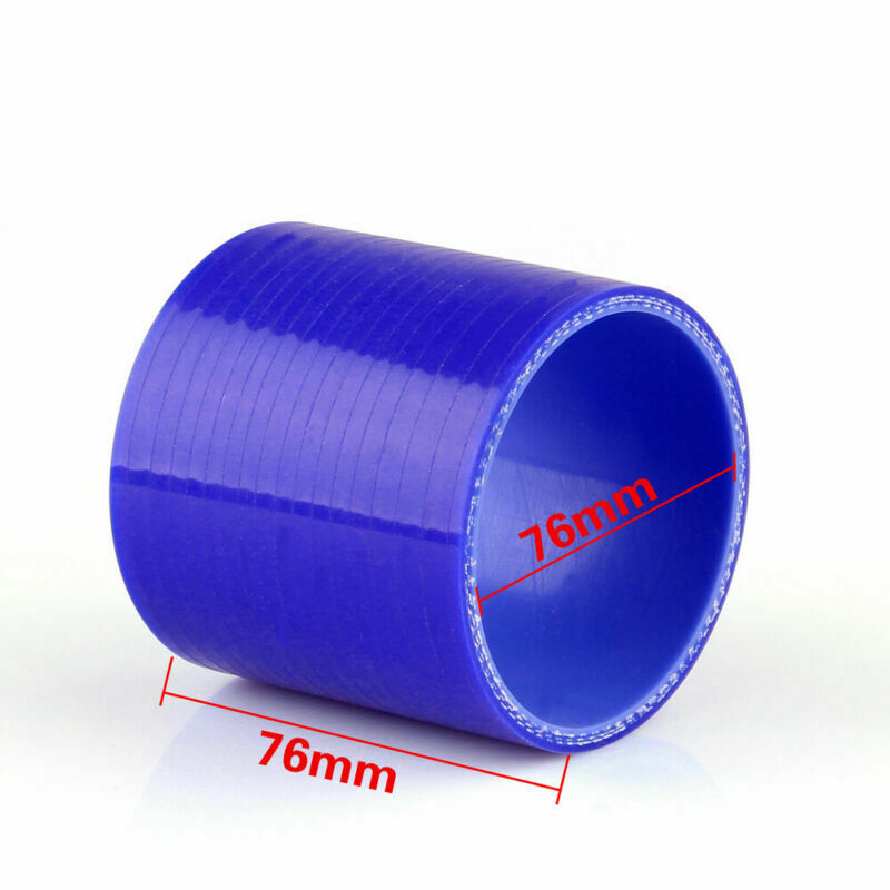 Coupleur de tuyau en Silicone droit 0 degré 76mm 76mm, refroidisseur intermédiaire Turbo