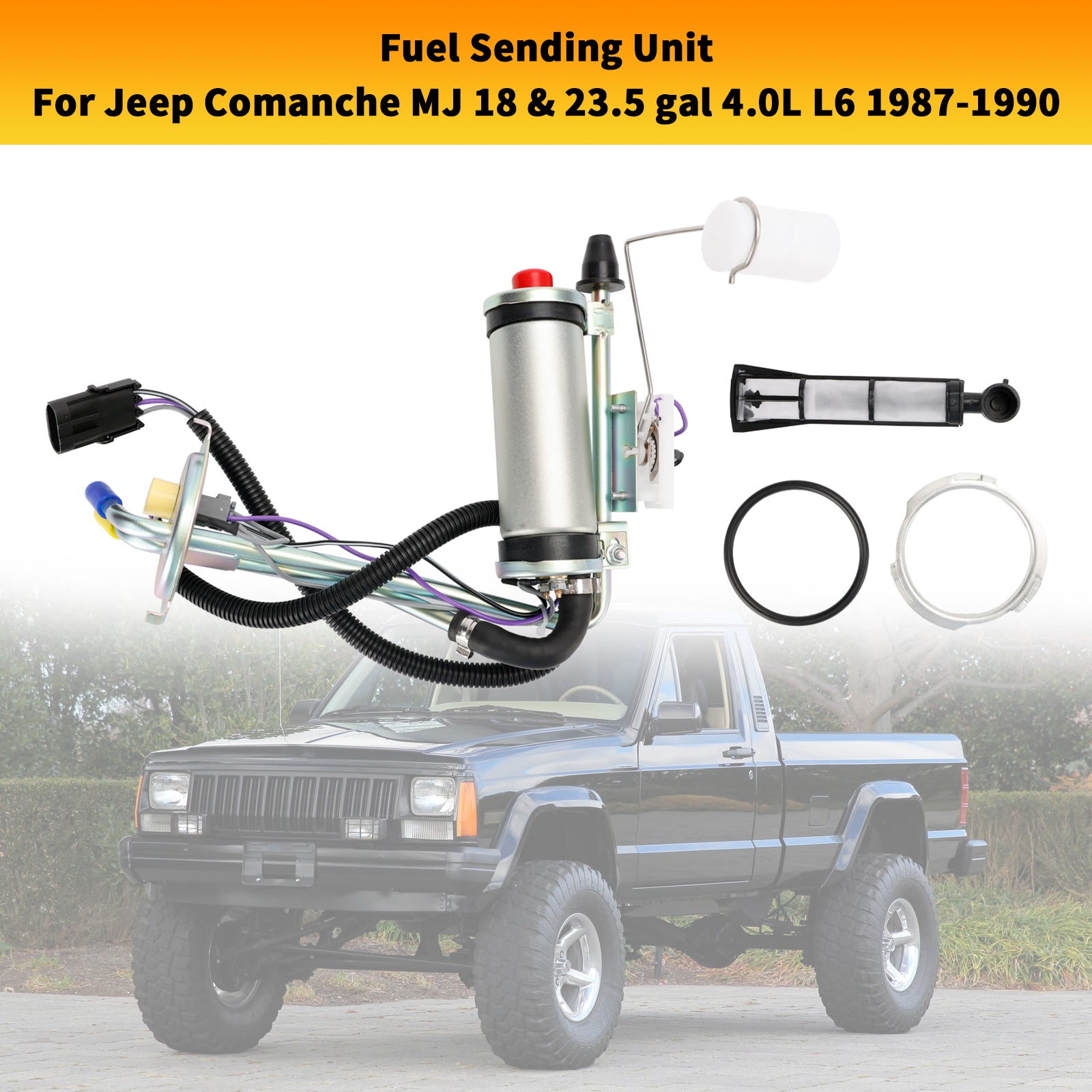 Unité d'envoi de réservoir d'essence avec F.I. Avec la pompe à carburant pour Jeep Comanche MJ 1987-1990