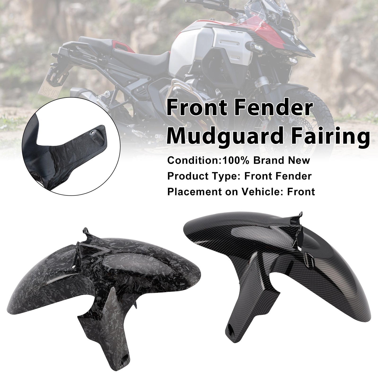 2024-2025 BMW R1300GS spatbordkuip voorspatbord