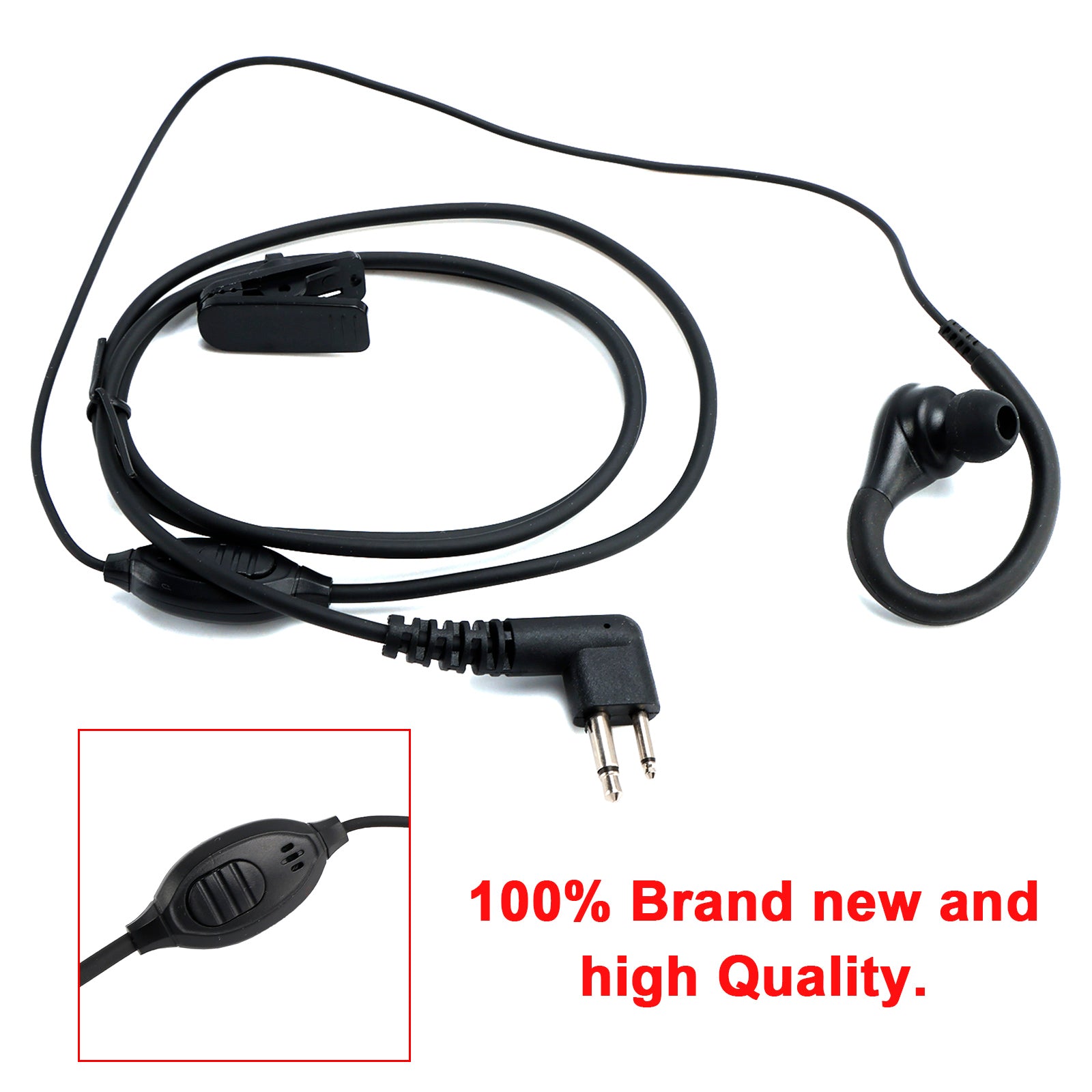K-030-626 Earhook Headset For GP300 CP100 SP50+ PRO3150 P110 V468 EP350 DEP450