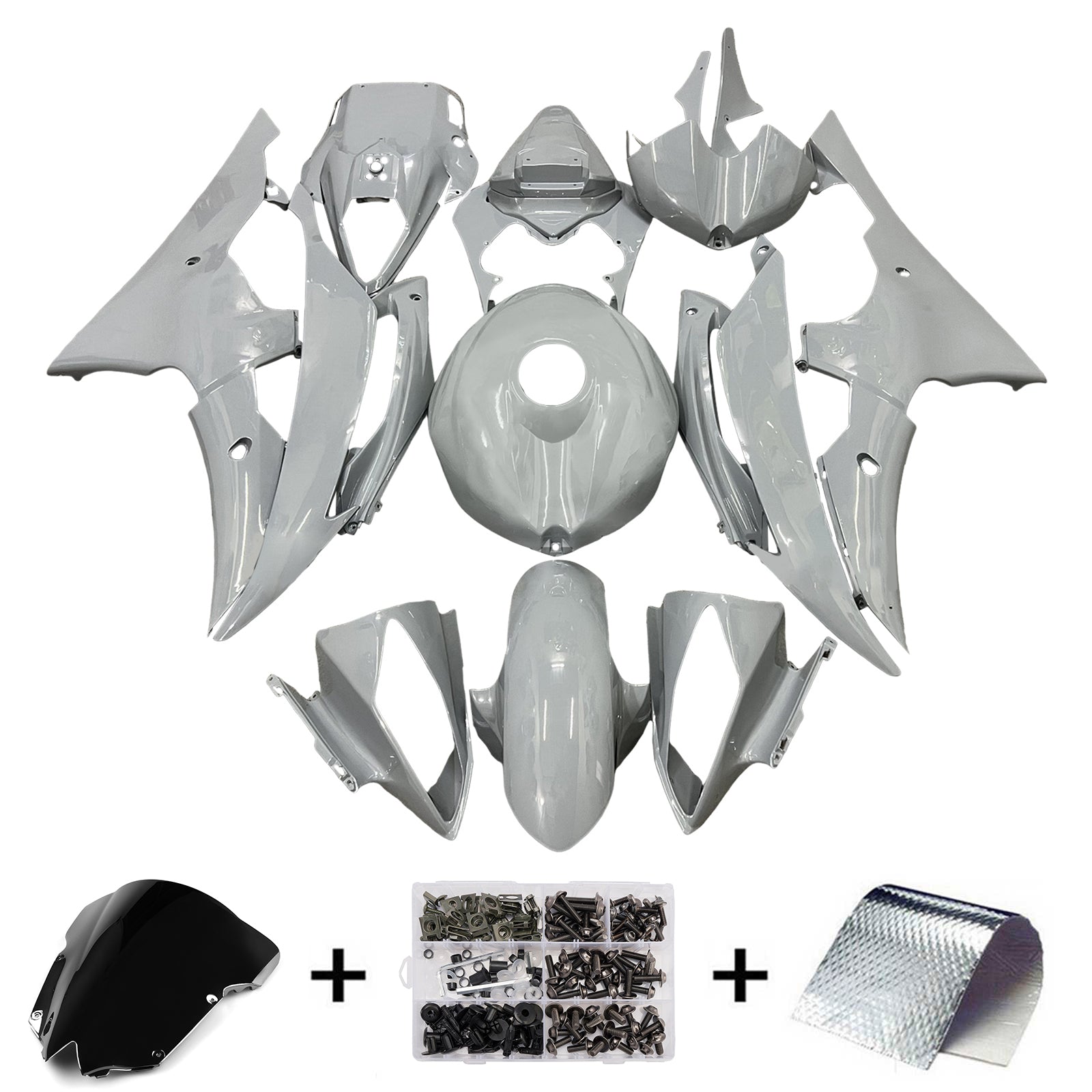 Injection Fairing Kit Bodywork Plastic ABS For Yamaha YZFR6 YZF-R6 2008-2016