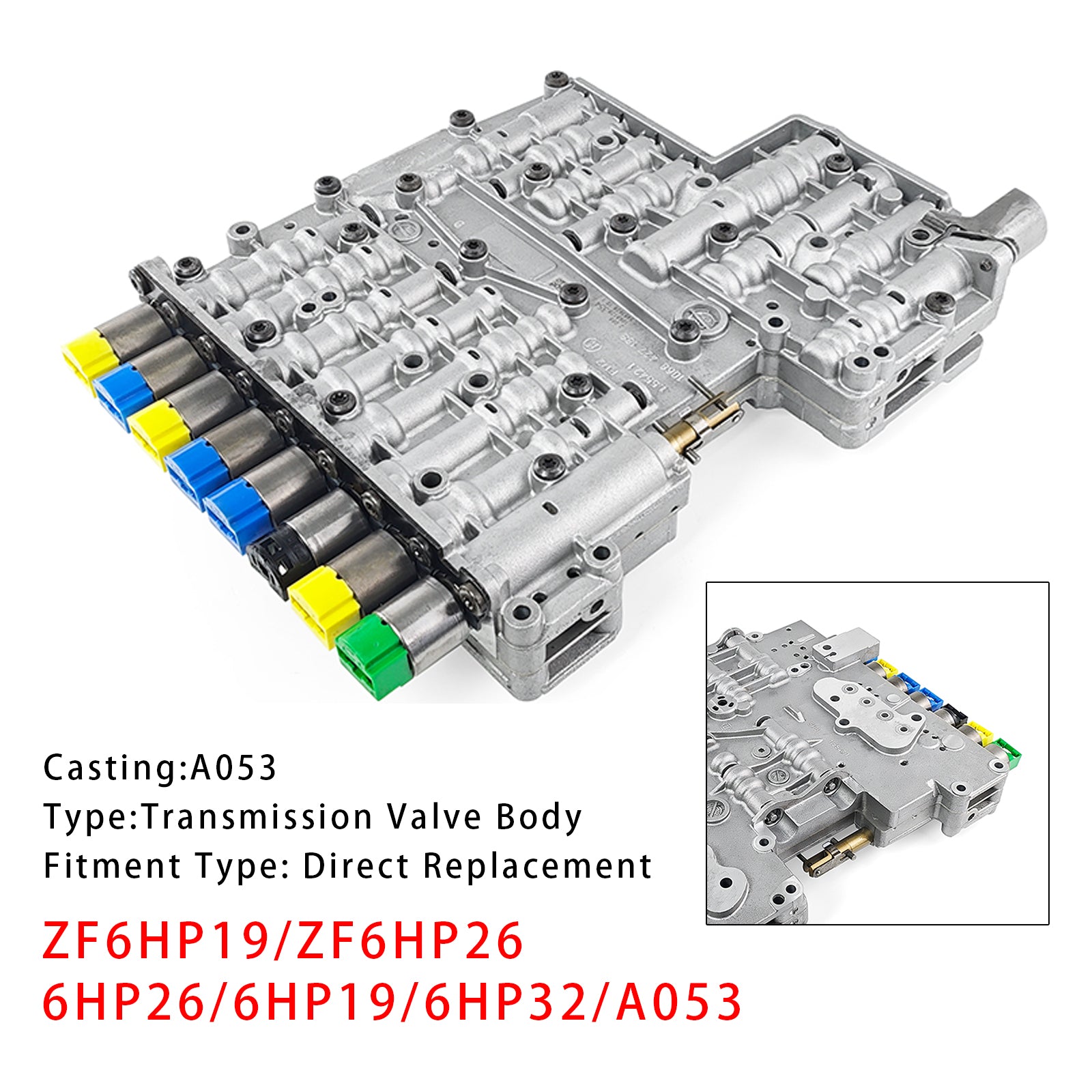 Corps de vanne de Transmission ZF6HP19 ZF6HP26 6HP26 6HP19 6HP32 A053, 9 solénoïdes