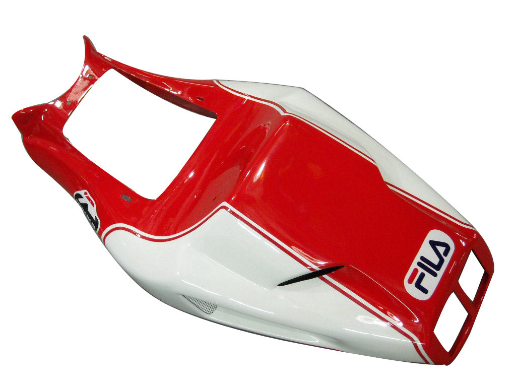 1996-2002 Ducati 996/748 Red White Blue Fila Bodywork Fairing ABS Injection Mold 4# Generic