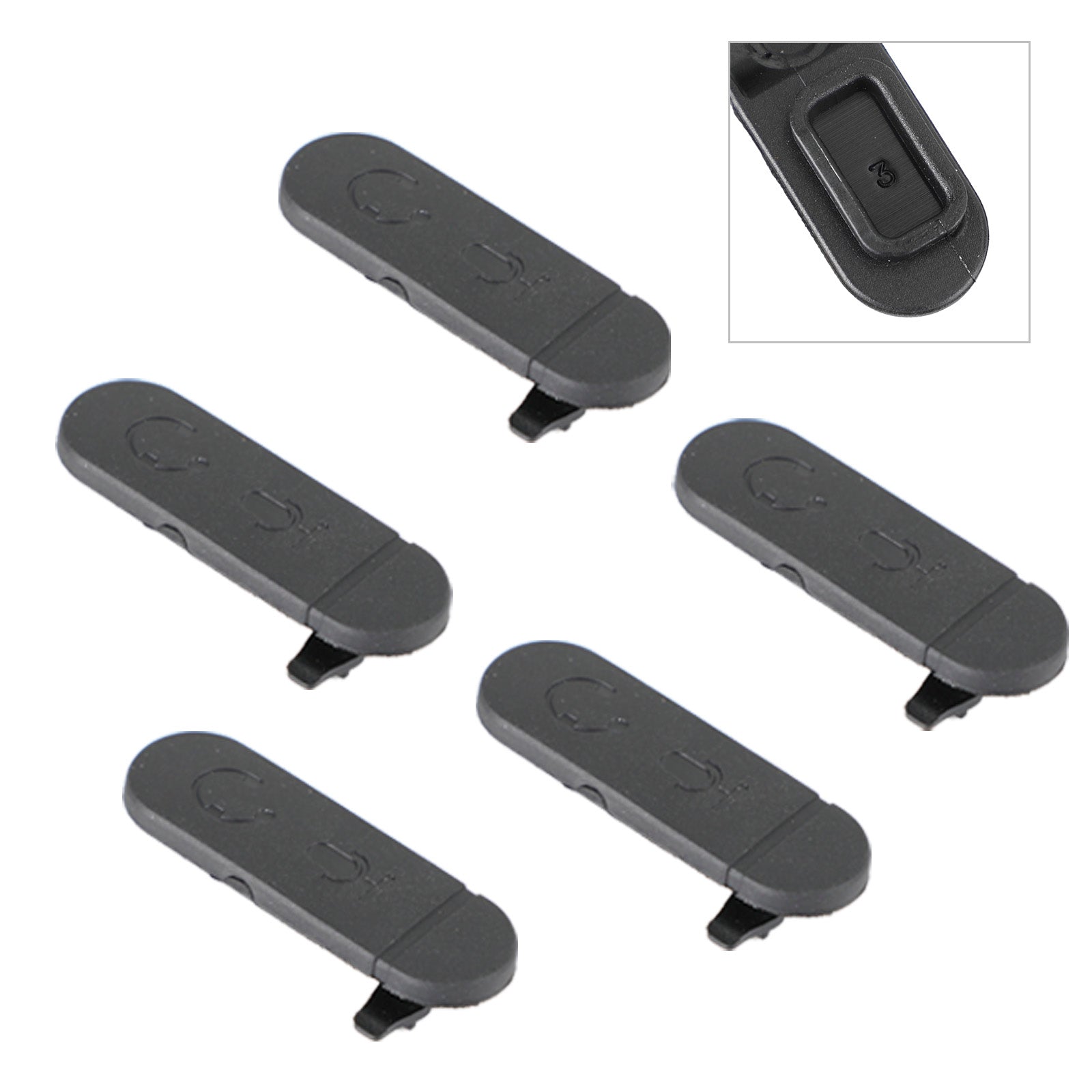 5 Pcs Side Dust Cover for XIR P3688 DEP450 DP1400 CP200D Walkie Talkie Radio