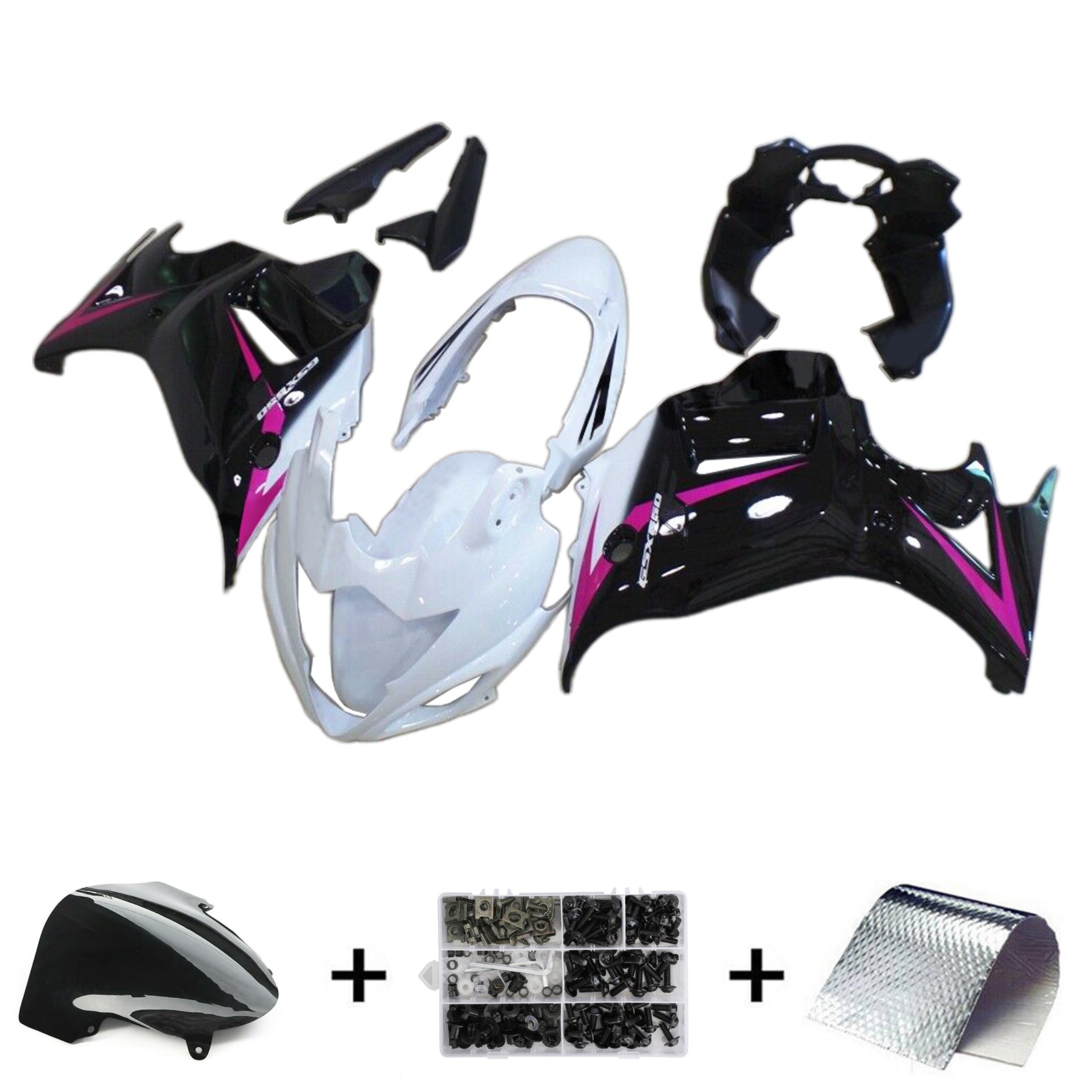 2008-2013 Suzuki Katana GSX650F Injection Fairing Kit Karosseri Plast ABS