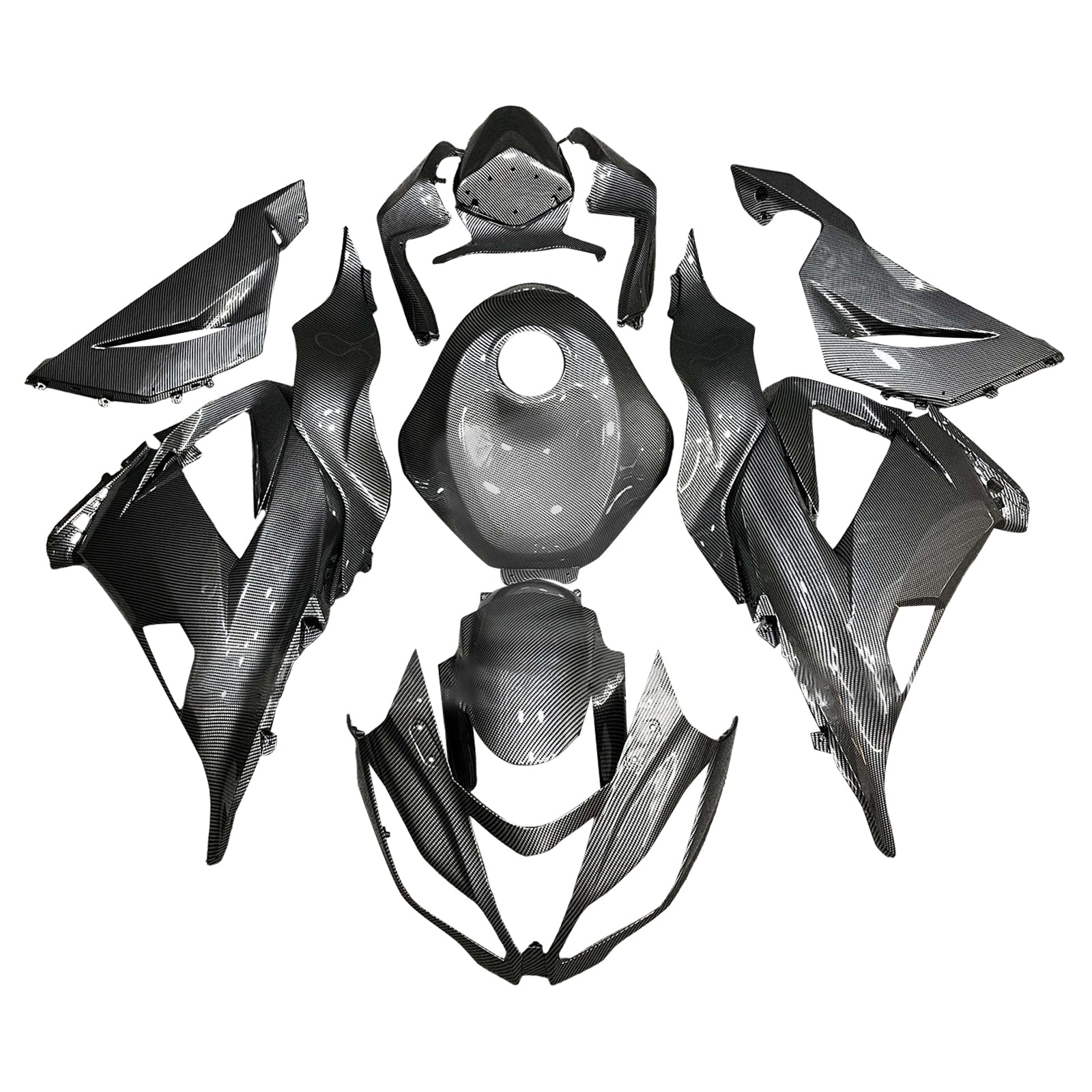 Injeksjon Fairing Kit Bodywork Plast Abs Fit for Kawasaki ZX6R 636 2013-2018