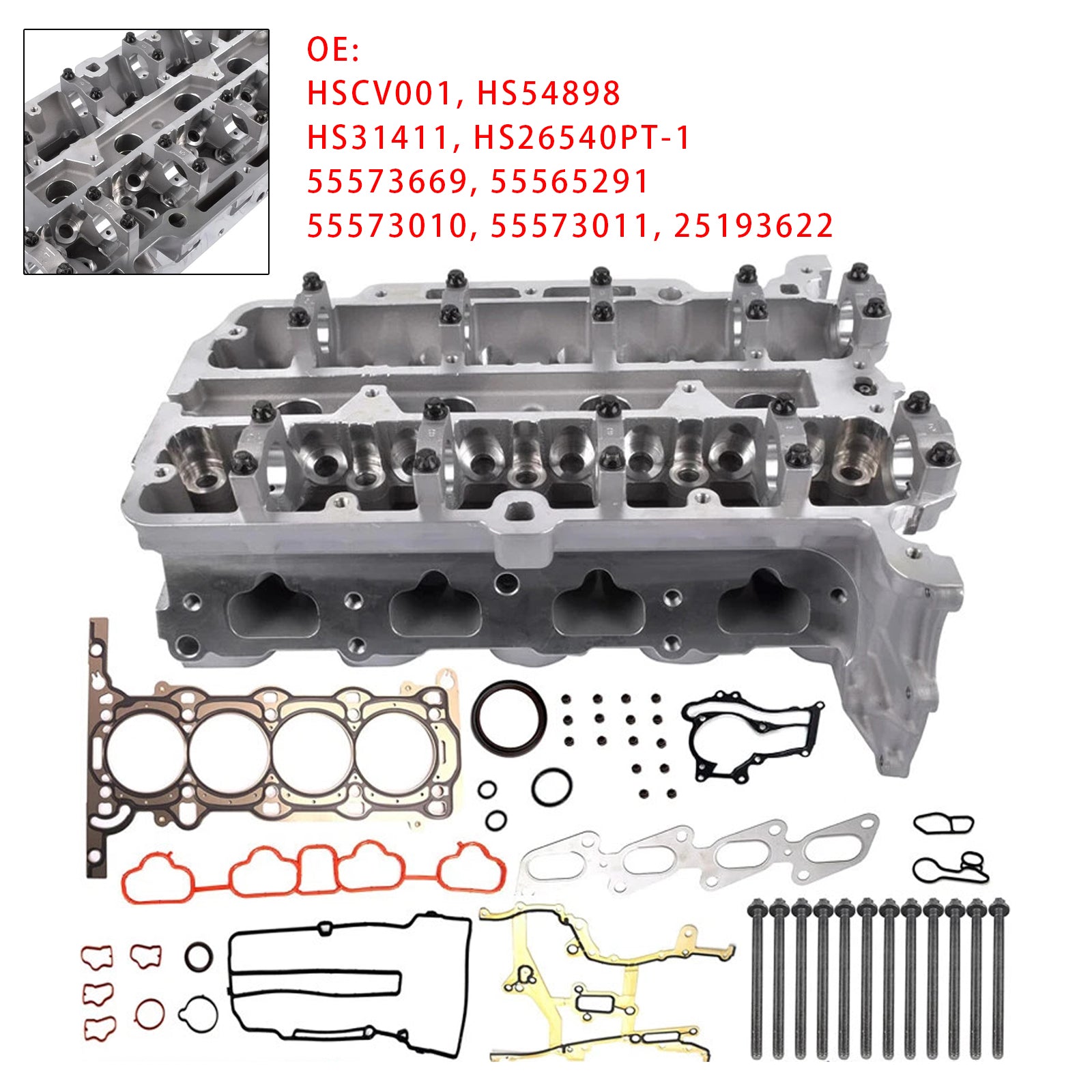 Cylinder Head W/Gasket Set For Chevrolet Trax Sonic Cruze Buick 1.4L 2011-2016