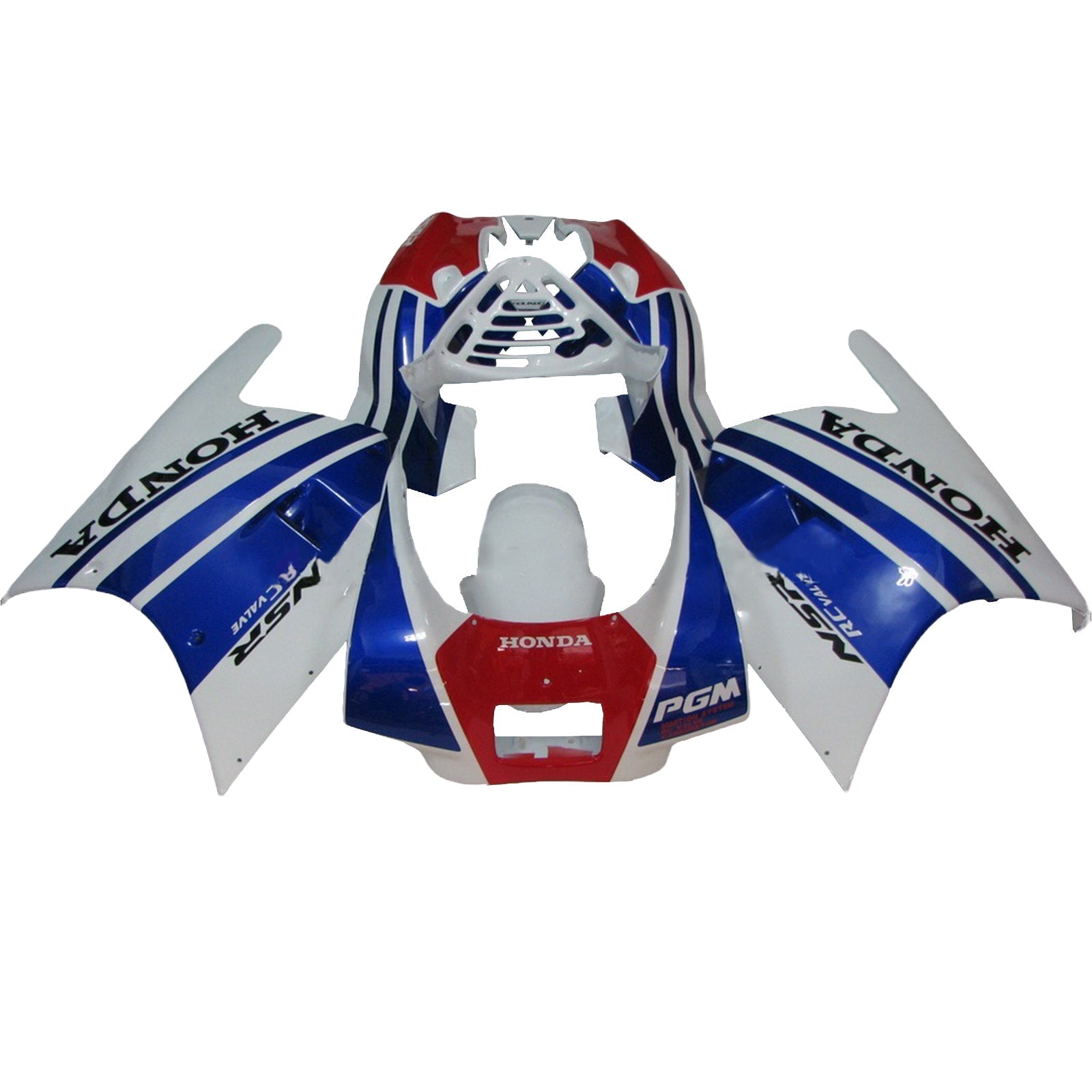 1988-1989 Honda NSR250R Injection de camerage Kit de camence de carrosserie Plastique ABS # 106