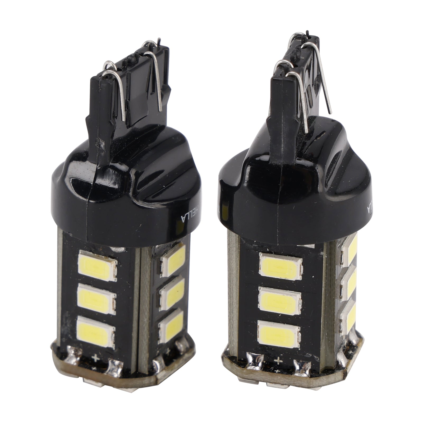 2X For HELLA LED Retrofit 7443W Wedge T5 12V 3W W21/5W 6000K