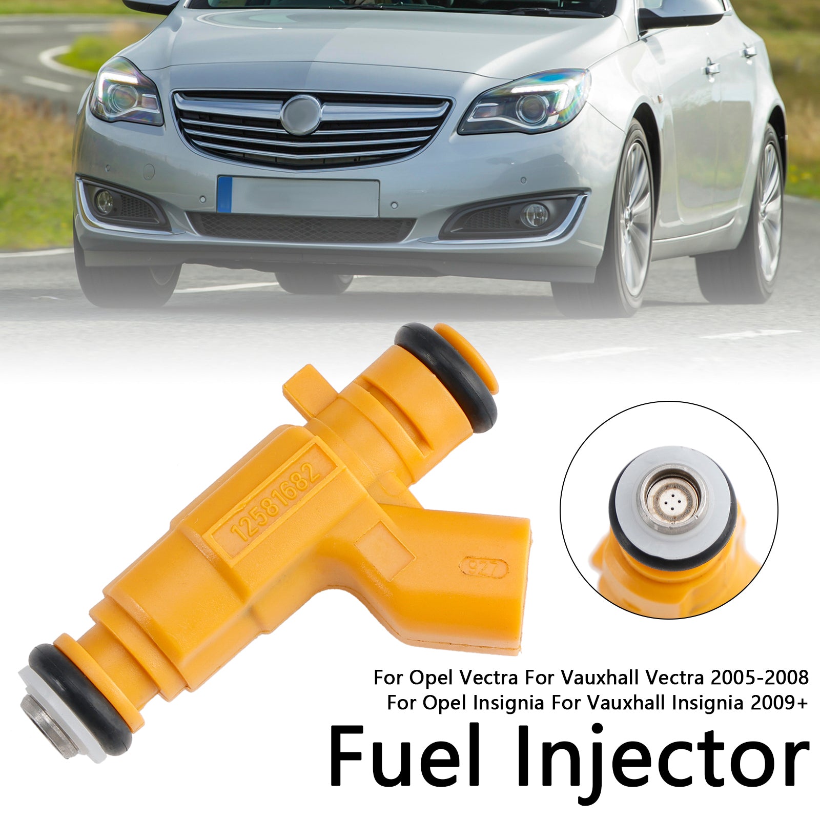 1 Uds inyector de combustible 0280156129 compatible con Vauxhall Vectra compatible con Saab 9-3 2.8L 12581682
