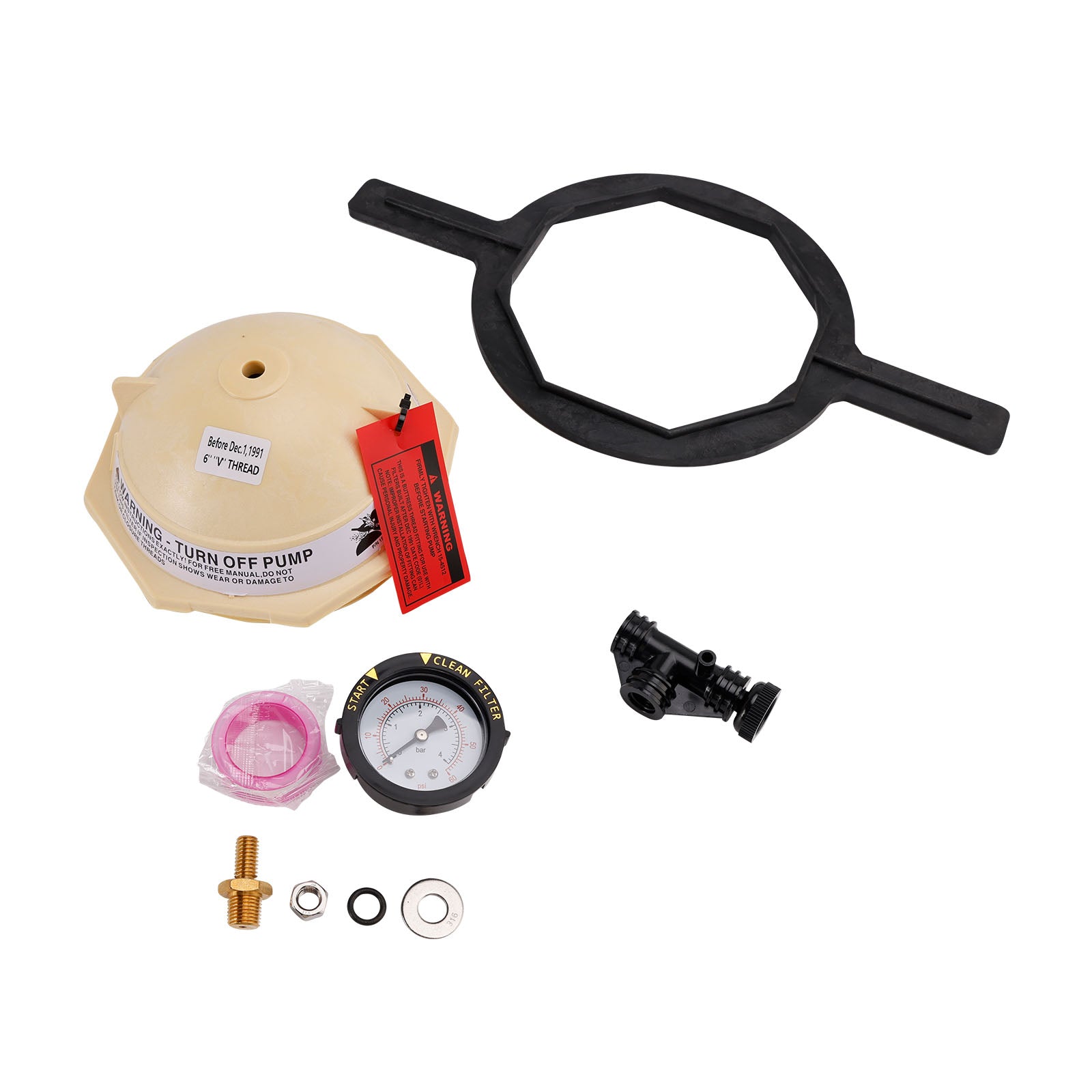 154697 Tan V Thread Closure replace Triton II Pool Spa Sand Filter for Pentair