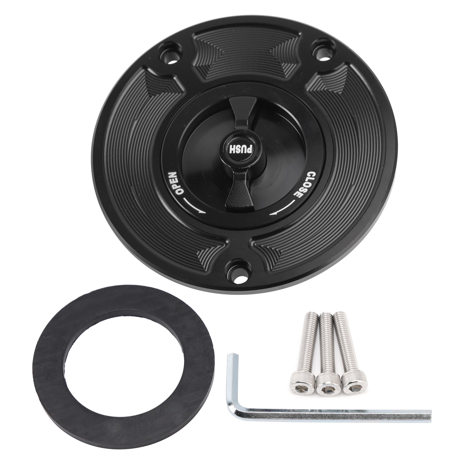 Bouchon de réservoir de carburant de course à dégagement rapide, pour Kawasaki ZX-6R Ninja ZX636 2007 – 2018