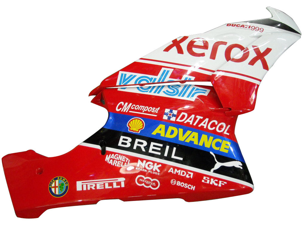 2003-2004 Ducati 999 Carénages Amotopart Rouge et blanc Carénage personnalisé Xerox Racing