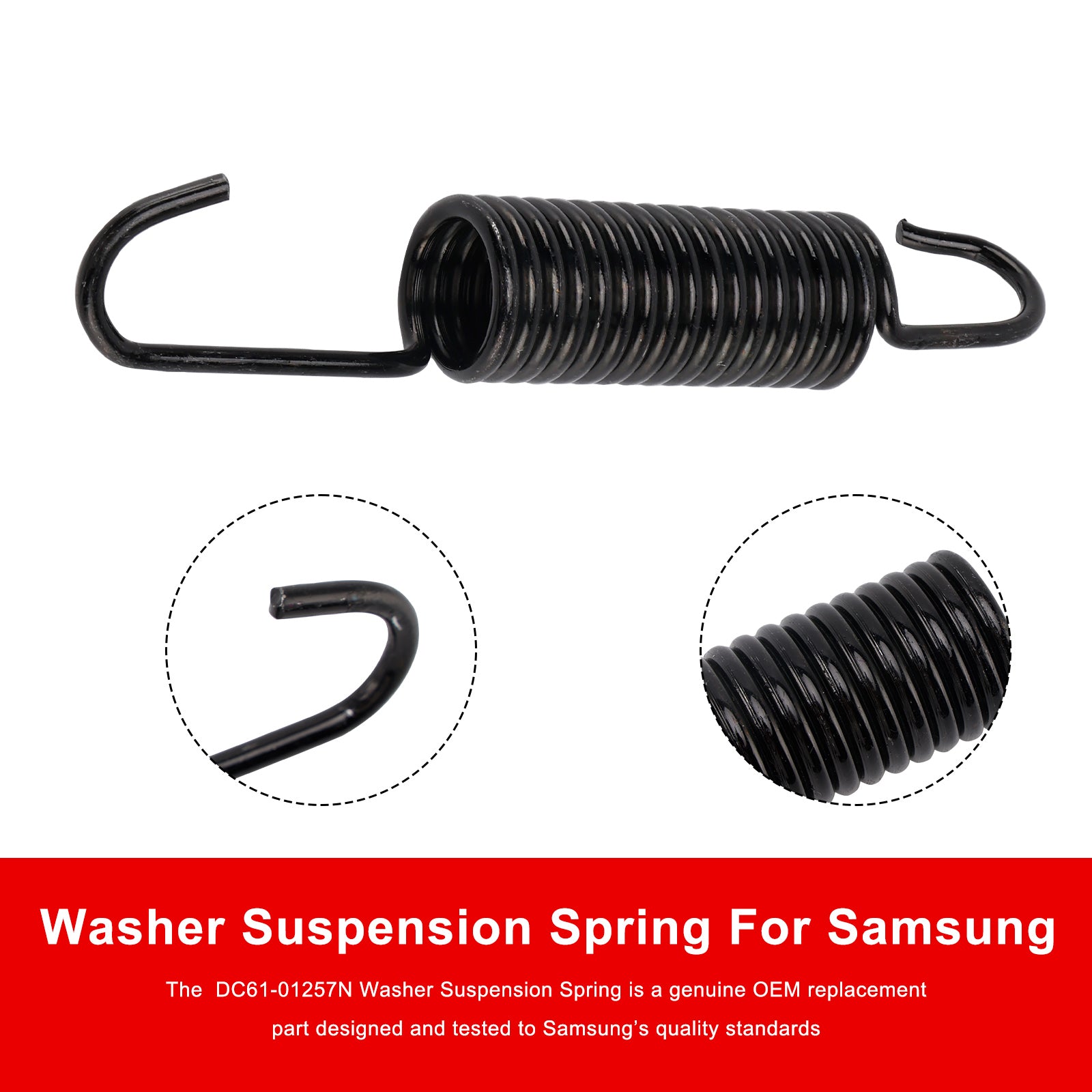 1PC DC61-01257N Washer Suspension Spring For Samsung Replaces 592-49396 592-49474