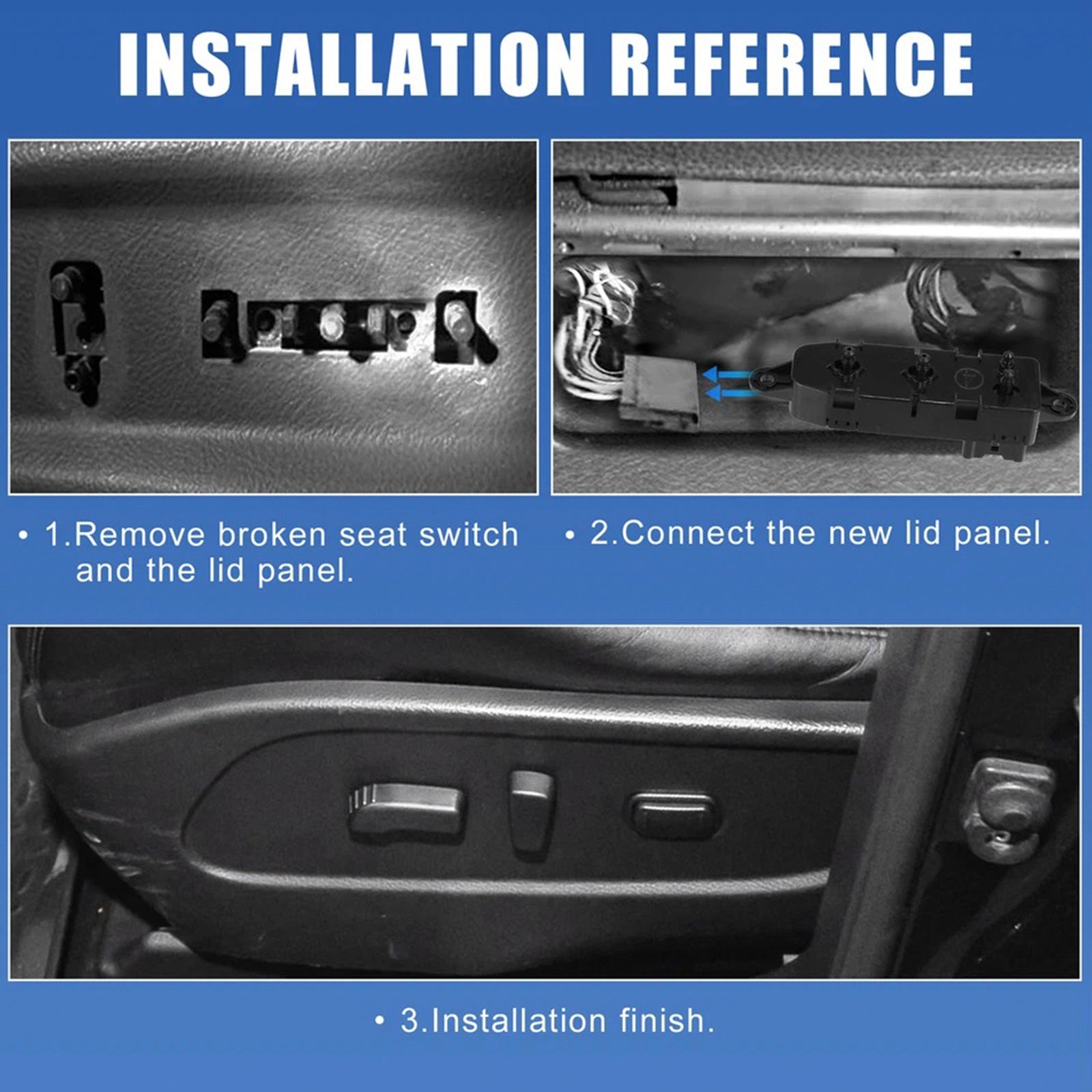 Front Right Passenger Side Power Seat Switch 87016-1AA0A for Nissan 2009-2013