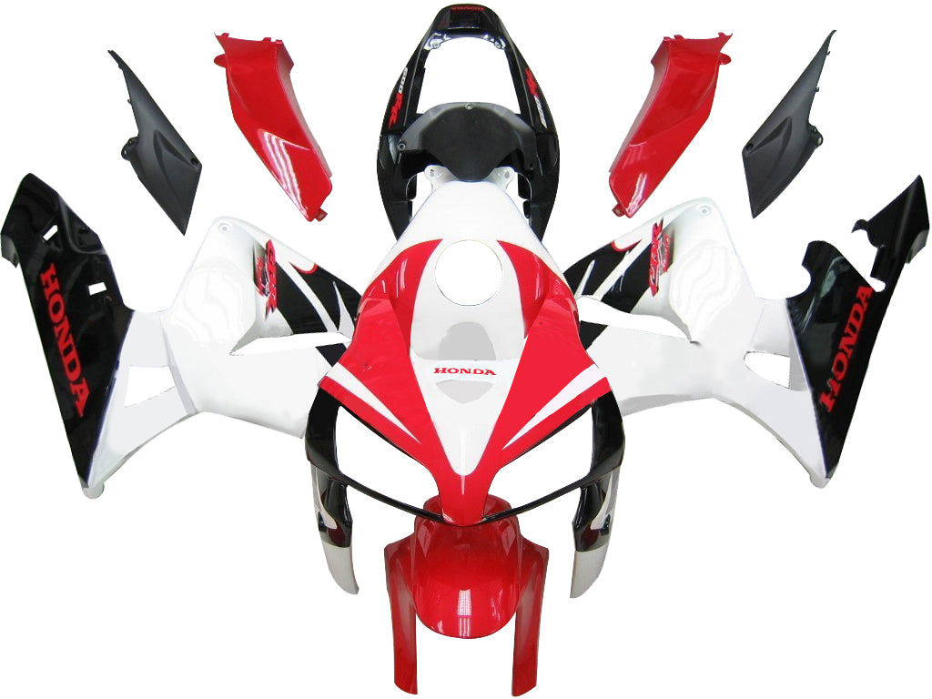 2005-2006 Honda CBR 600 RR Red White Black CBR Racing Fairings Generic