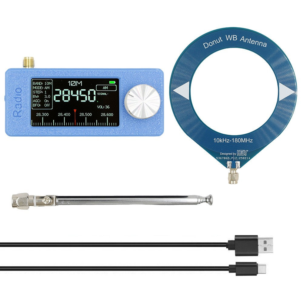 SI4732 Draagbare radio 0,5-108 MHz LSB AM FM Mini Pocket All-Band Radio-ontvanger